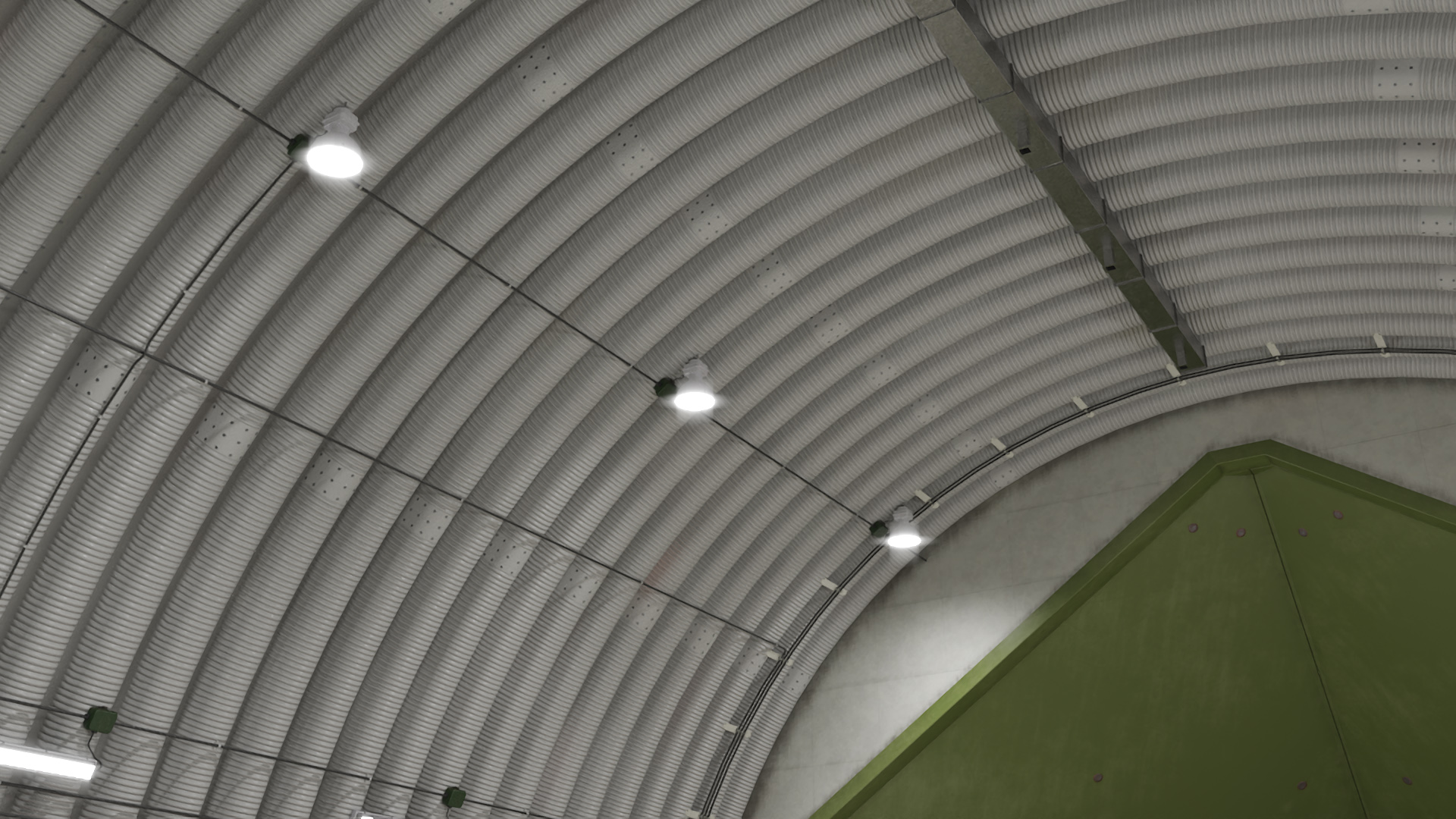 Hardened Aircraft Shelter Closed 3D