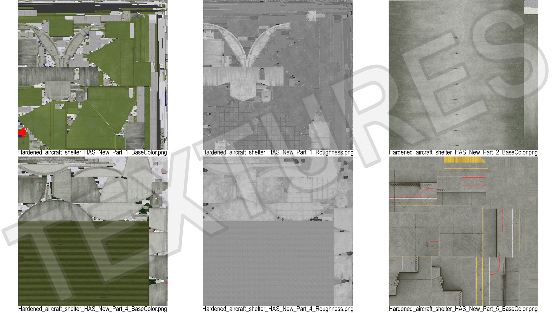 Hardened Aircraft Shelter Closed 3D