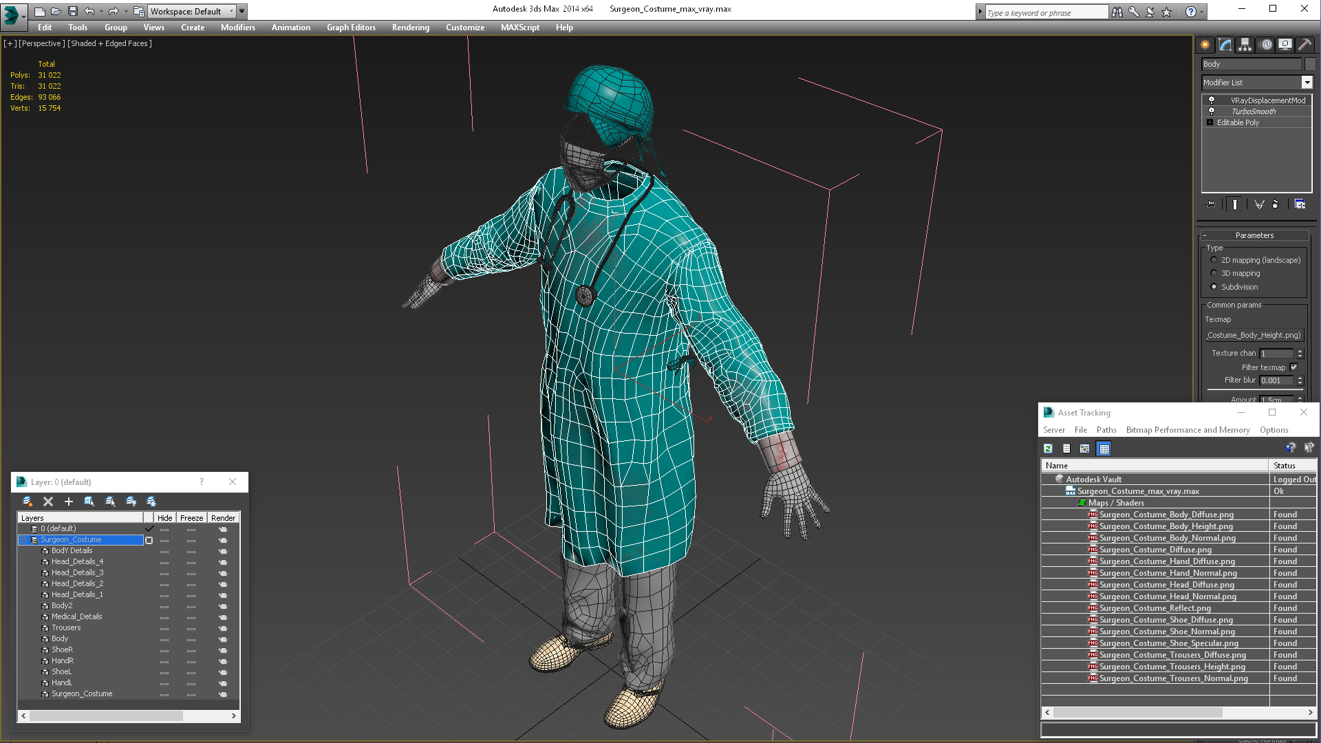 3D model Surgeon Costume