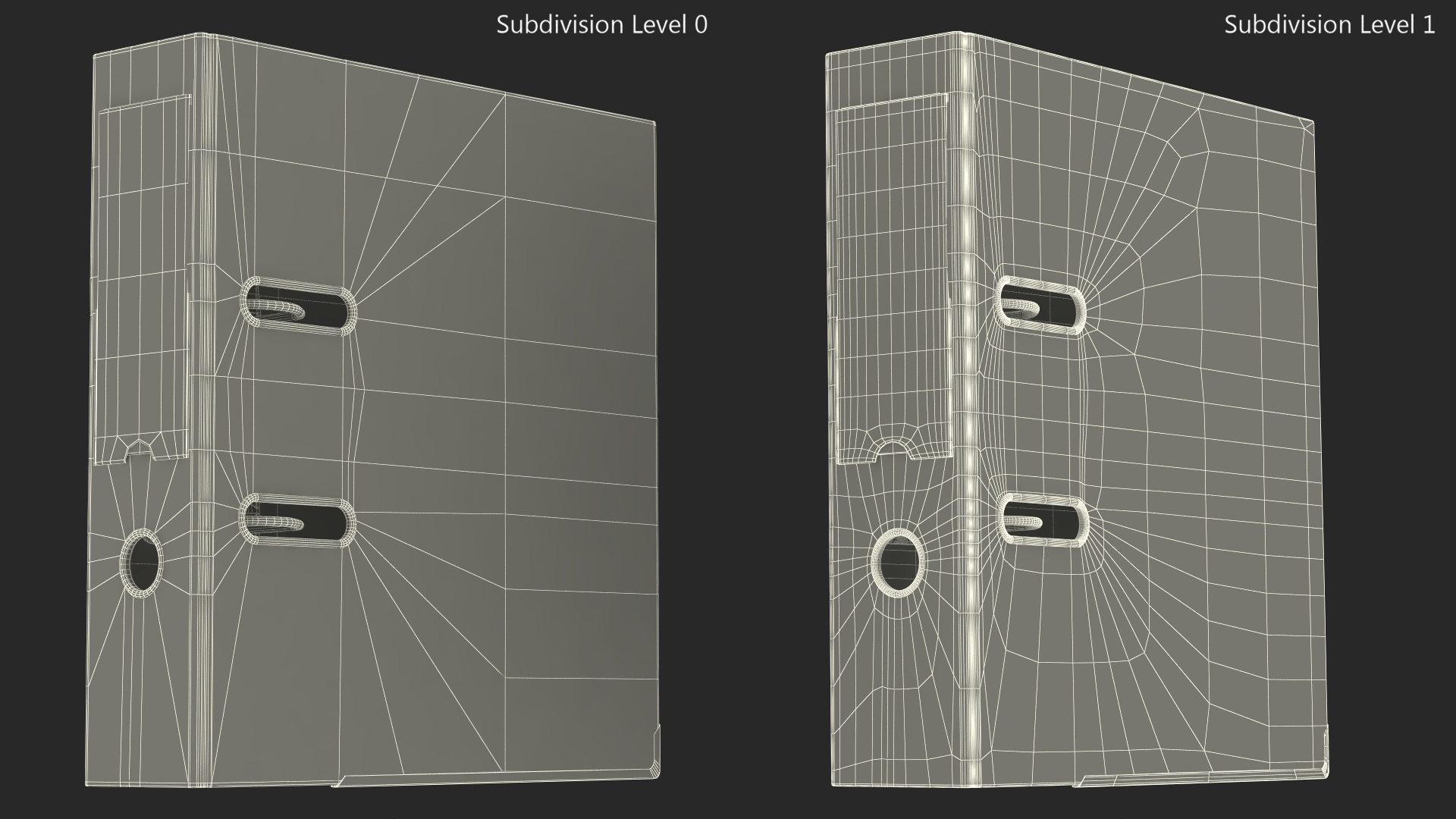 Office File for Keeping Documents Black 3D model