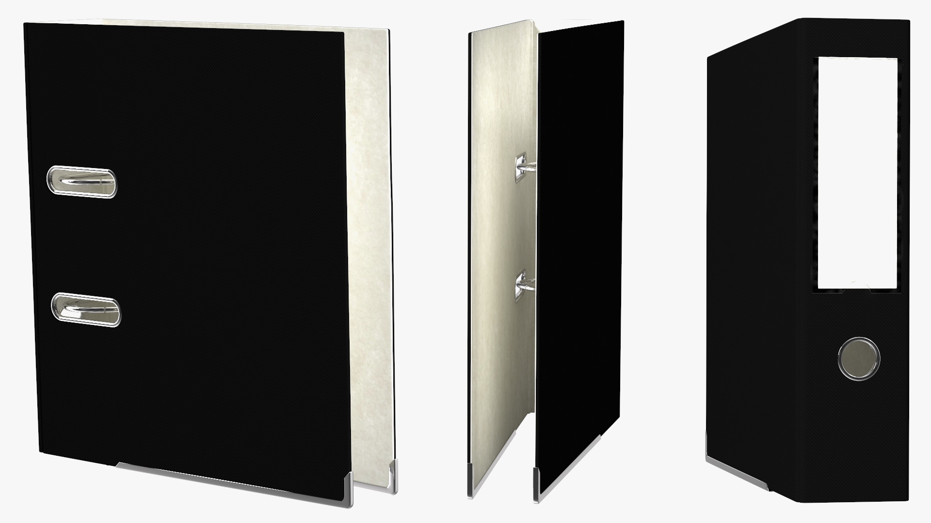 Office File for Keeping Documents Black 3D model