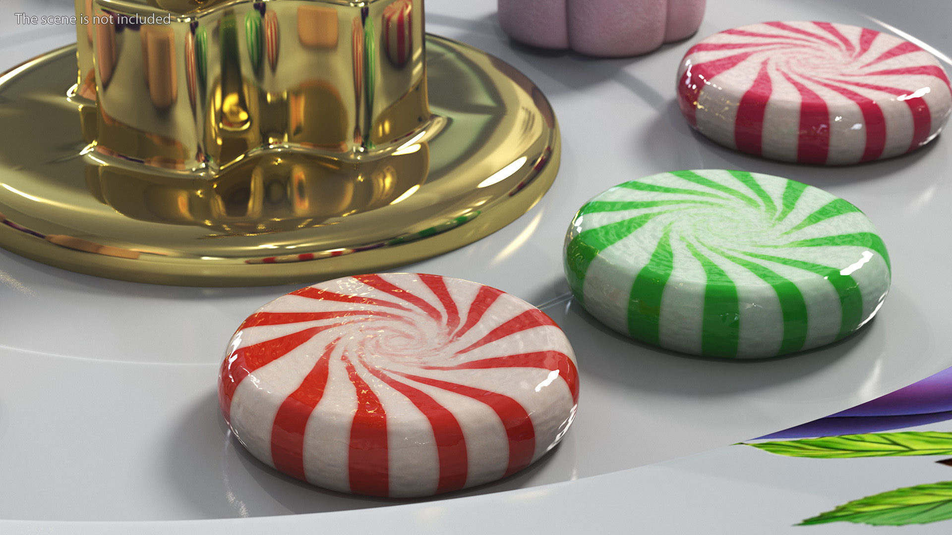 3D model Red Round Candy