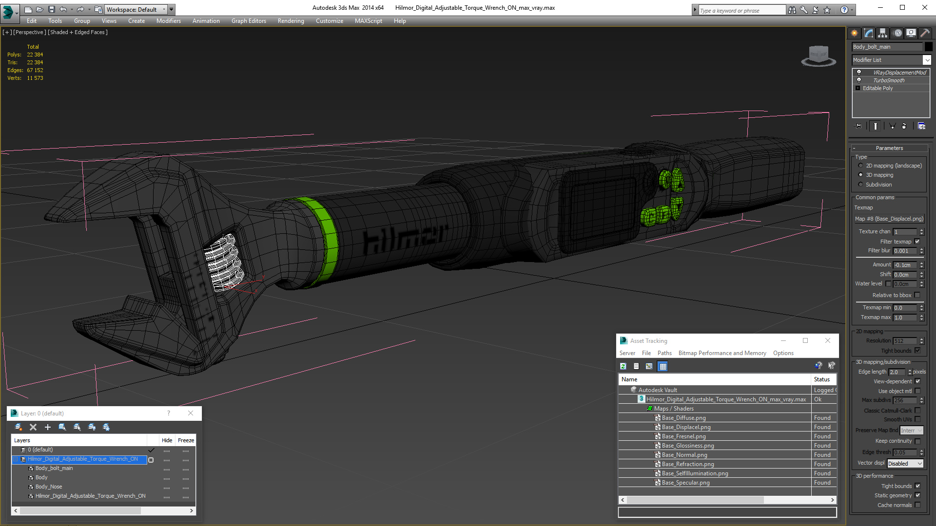 Hilmor Digital Adjustable Torque Wrench ON 3D