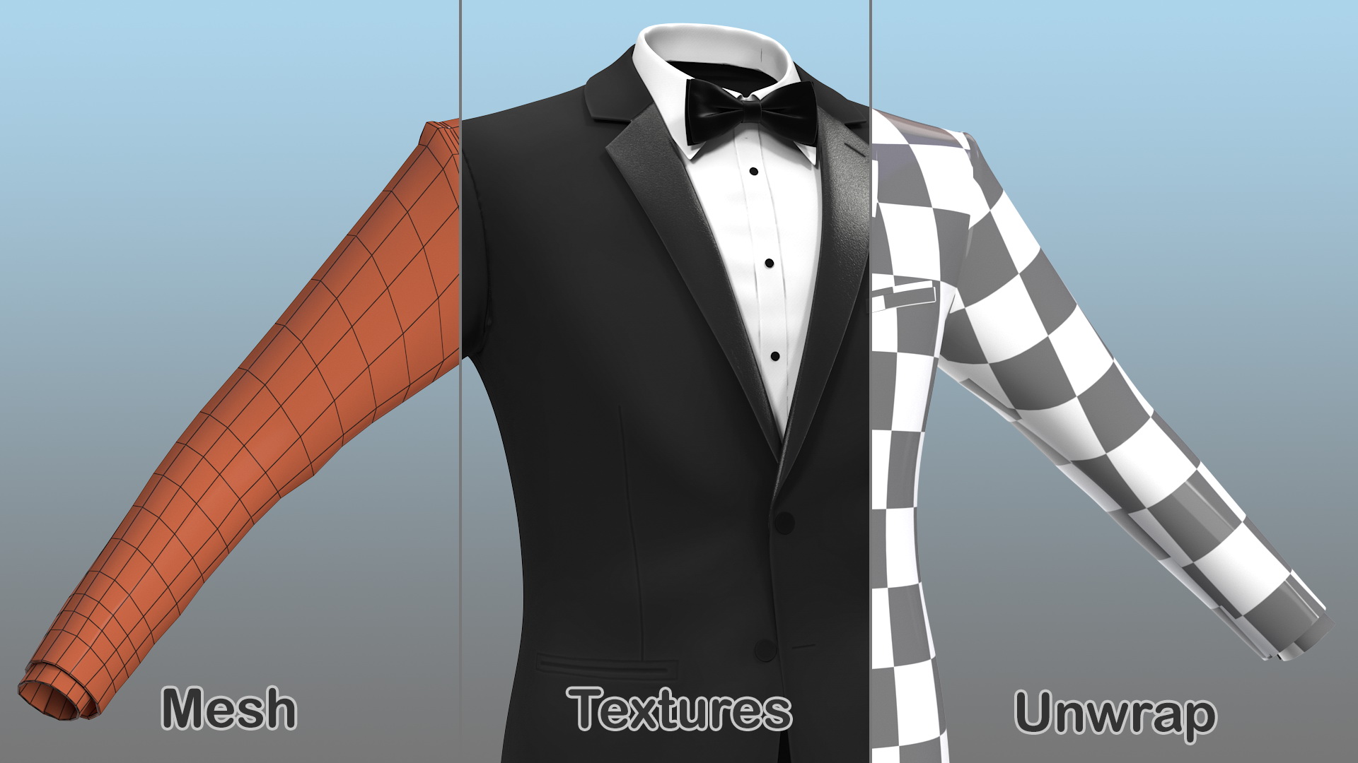 Tuxedo Black Jacket 3D model