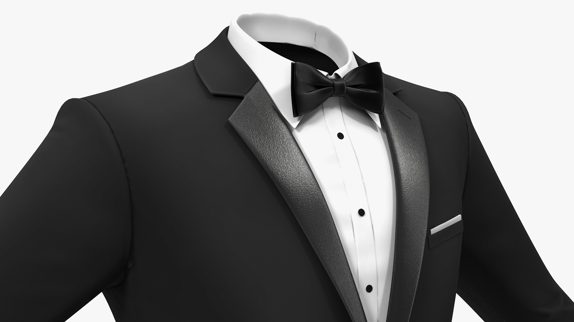 Tuxedo Black Jacket 3D model