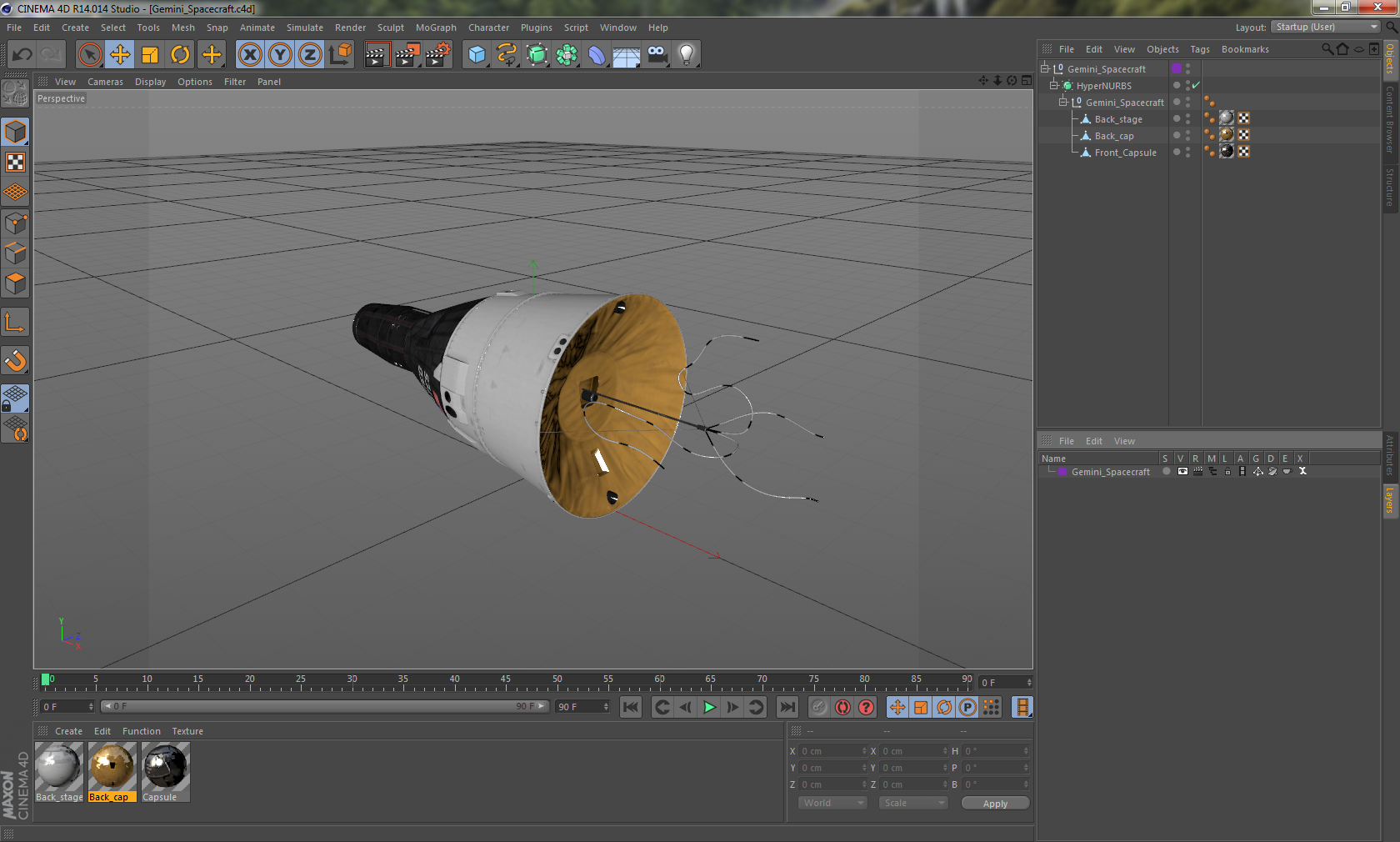Gemini Spacecraft 3D
