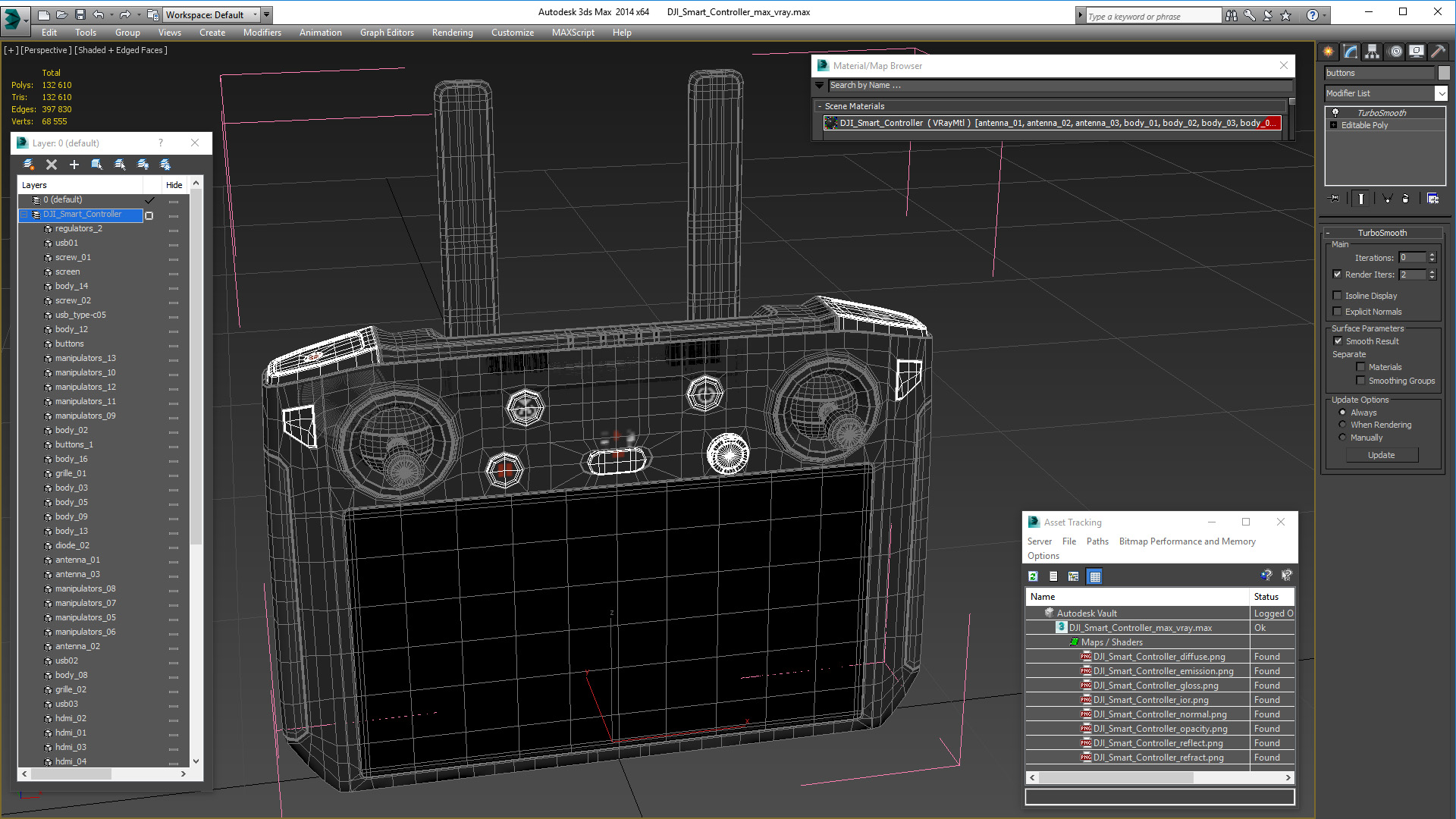 3D model DJI Smart Controller