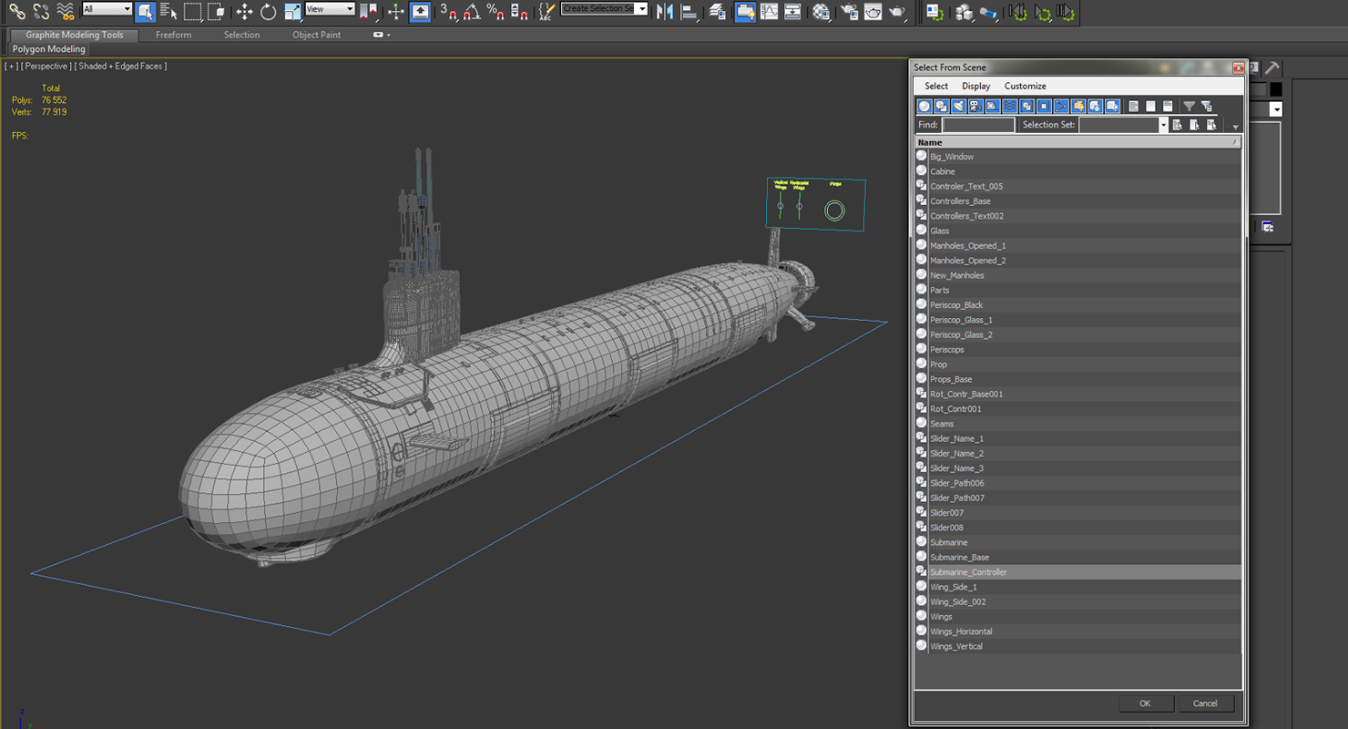 US Submarine Virginia SSN 774 3D model