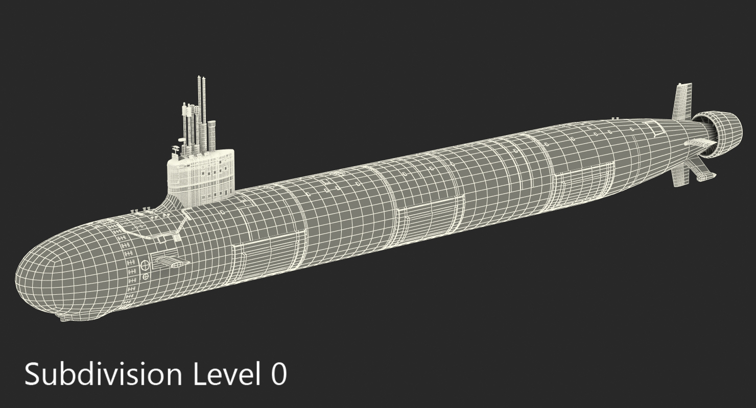 US Submarine Virginia SSN 774 3D model
