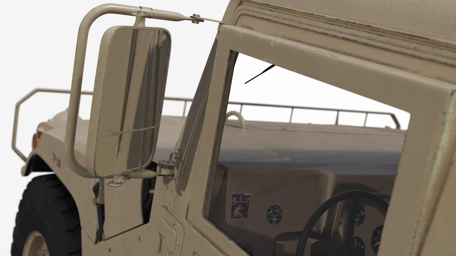 Military Armored Vehicle Humvee Simplified 3D