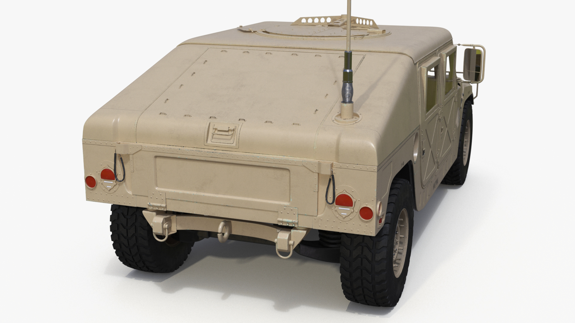 Military Armored Vehicle Humvee Simplified 3D