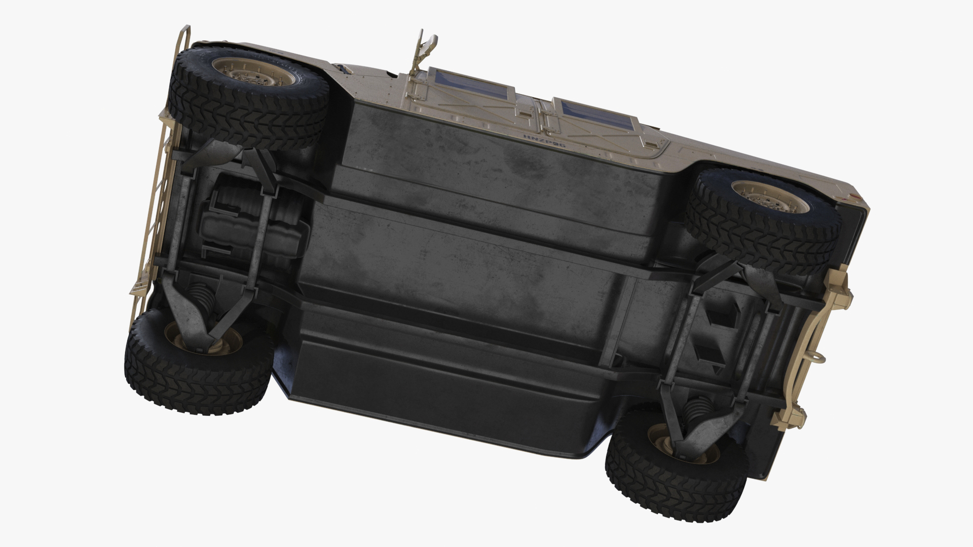 Military Armored Vehicle Humvee Simplified 3D