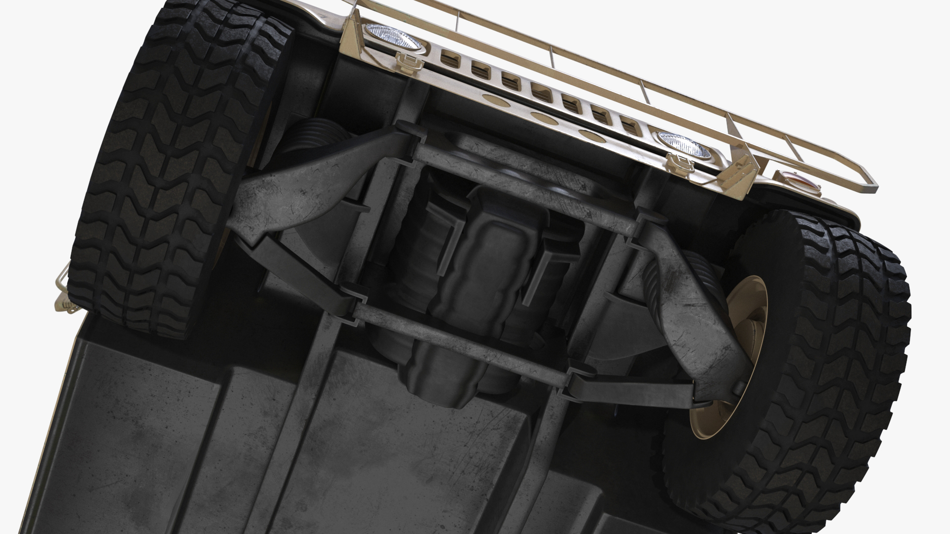 Military Armored Vehicle Humvee Simplified 3D