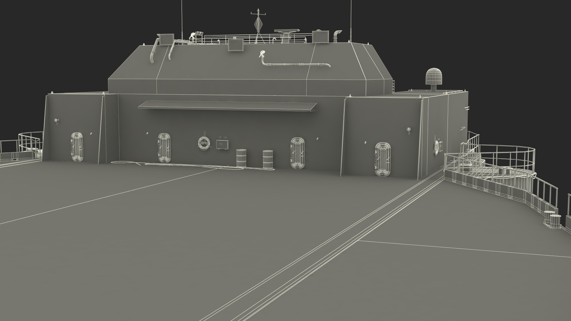 3D Autonomous Spaceport Drone Ship