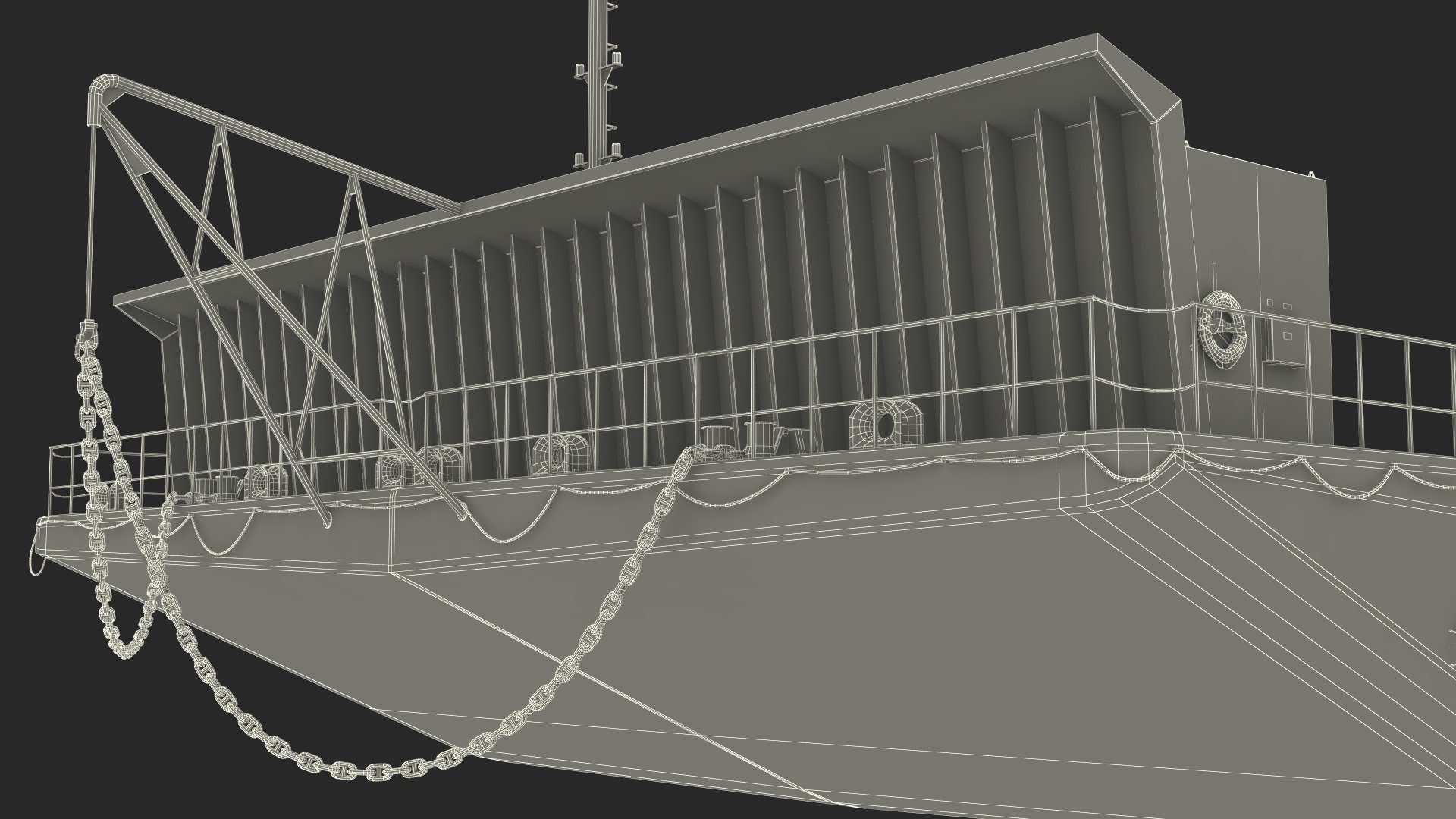 3D Autonomous Spaceport Drone Ship