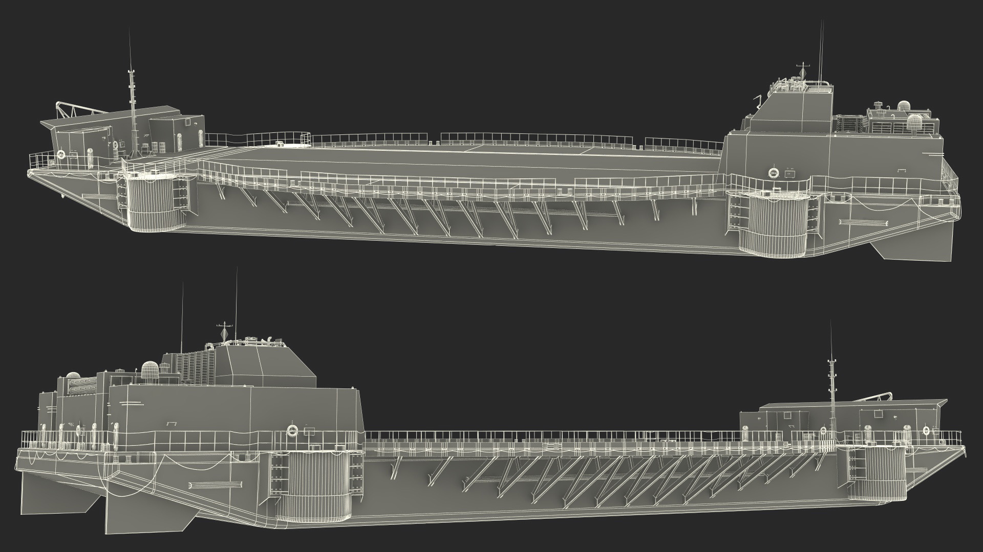 3D Autonomous Spaceport Drone Ship