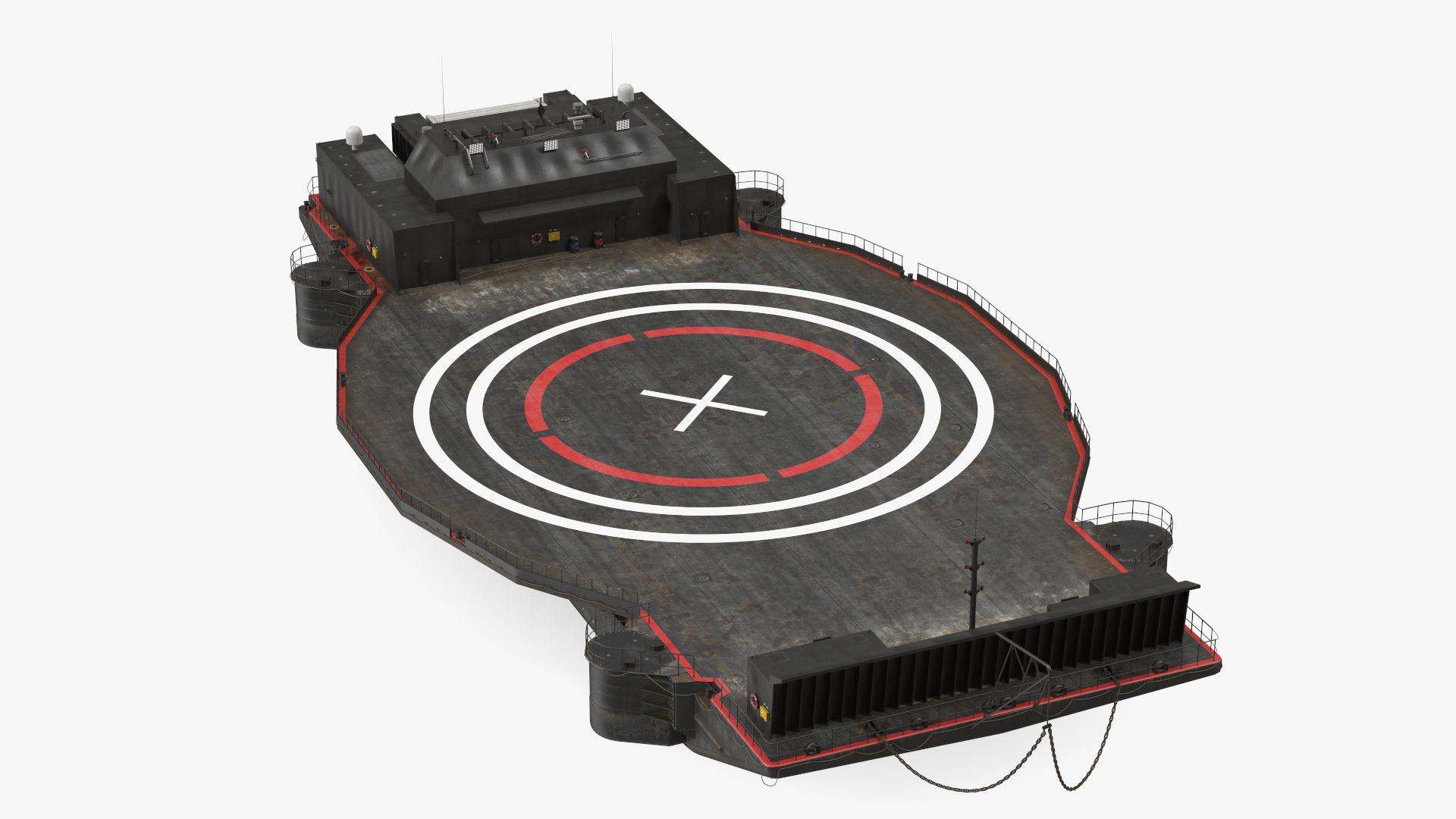 3D Autonomous Spaceport Drone Ship
