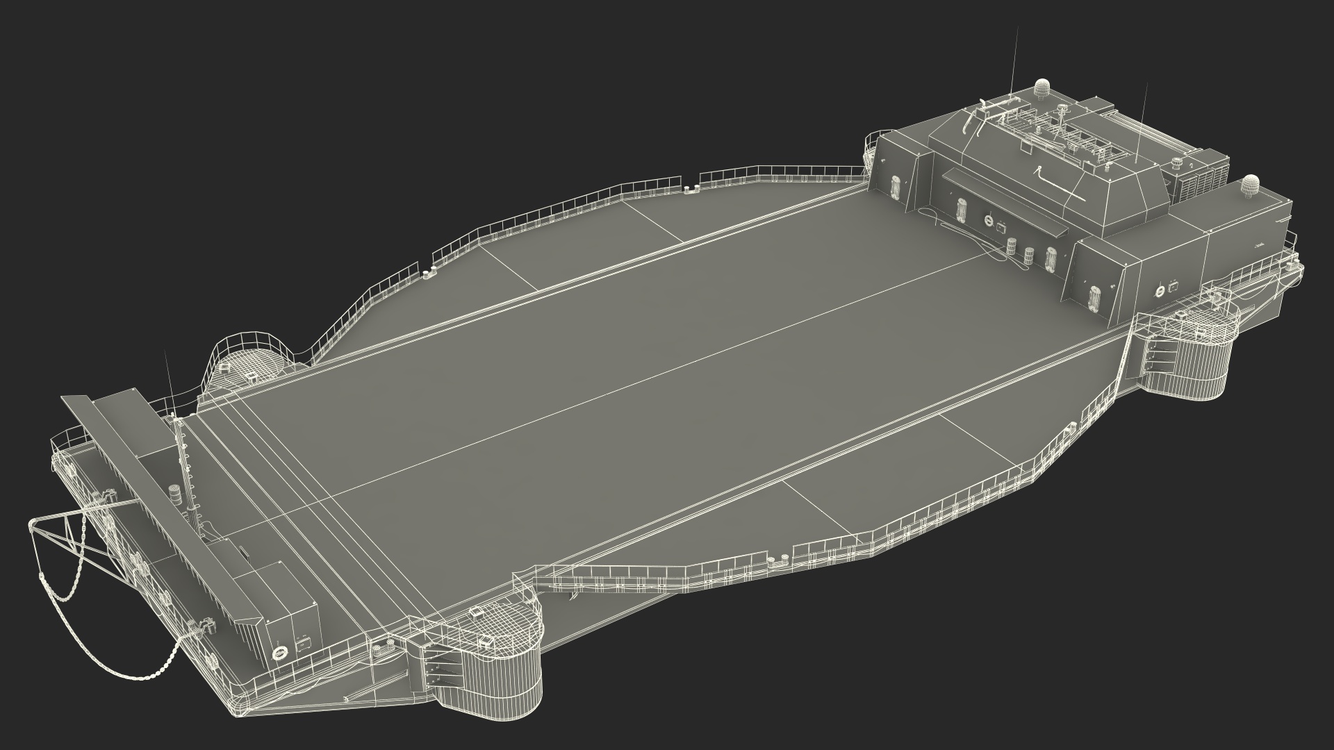 3D Autonomous Spaceport Drone Ship