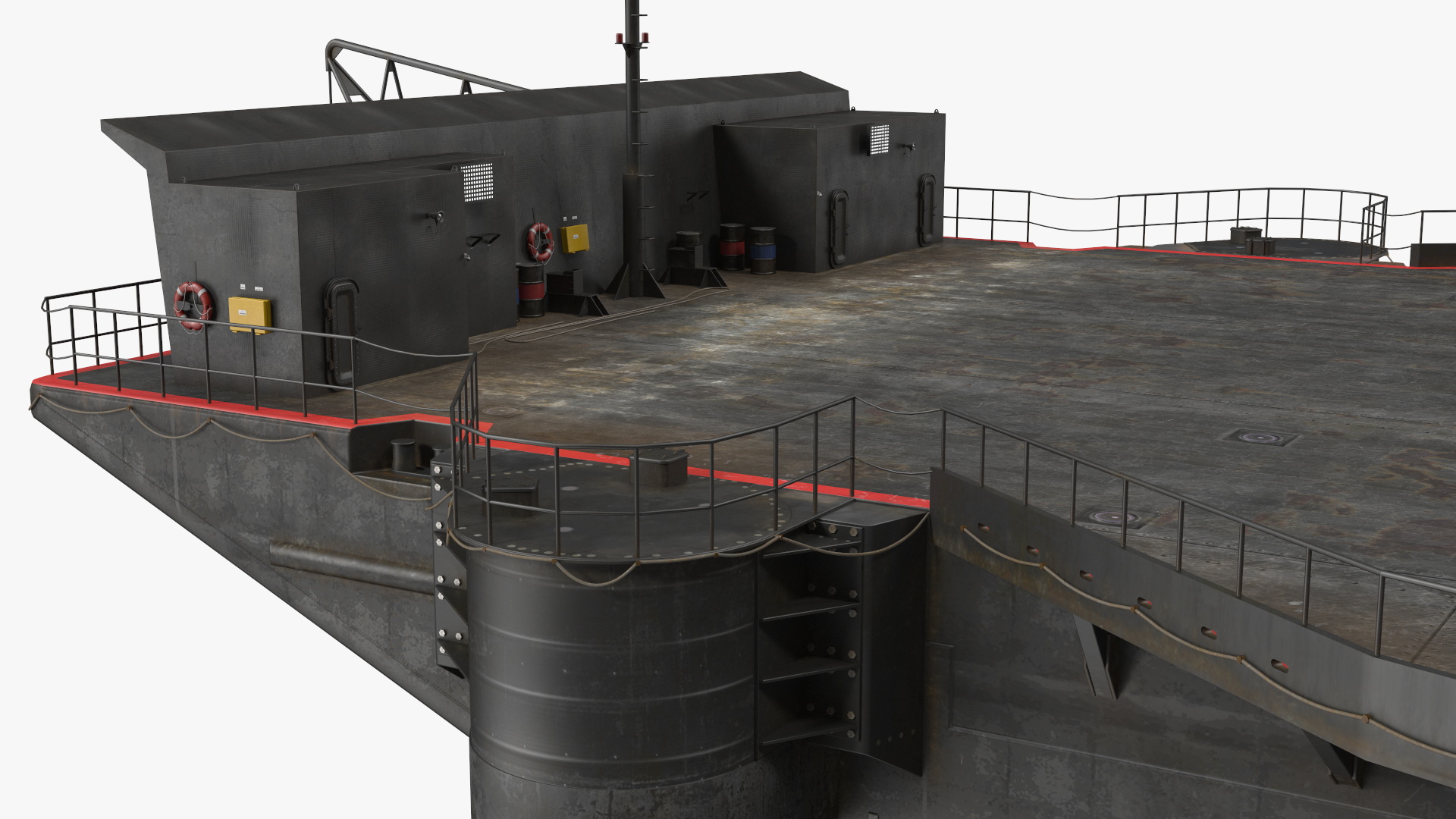 3D Autonomous Spaceport Drone Ship