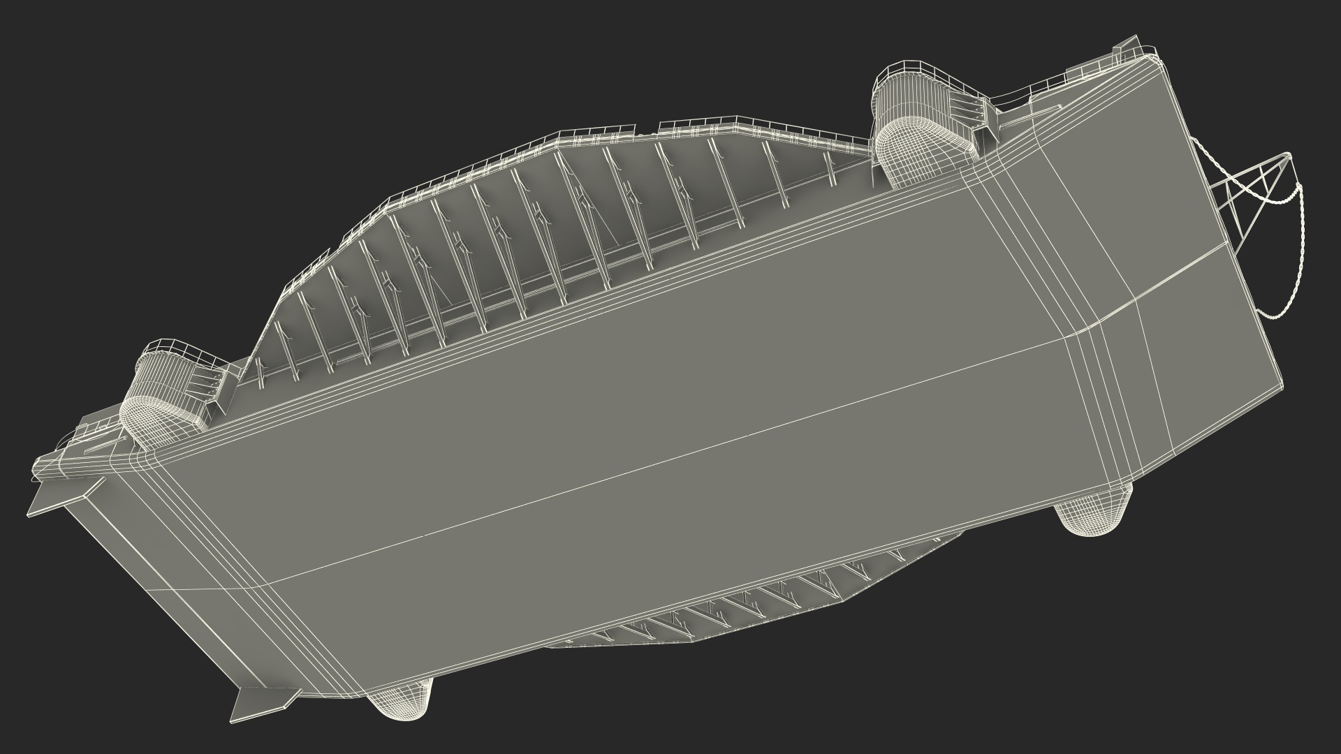 3D Autonomous Spaceport Drone Ship