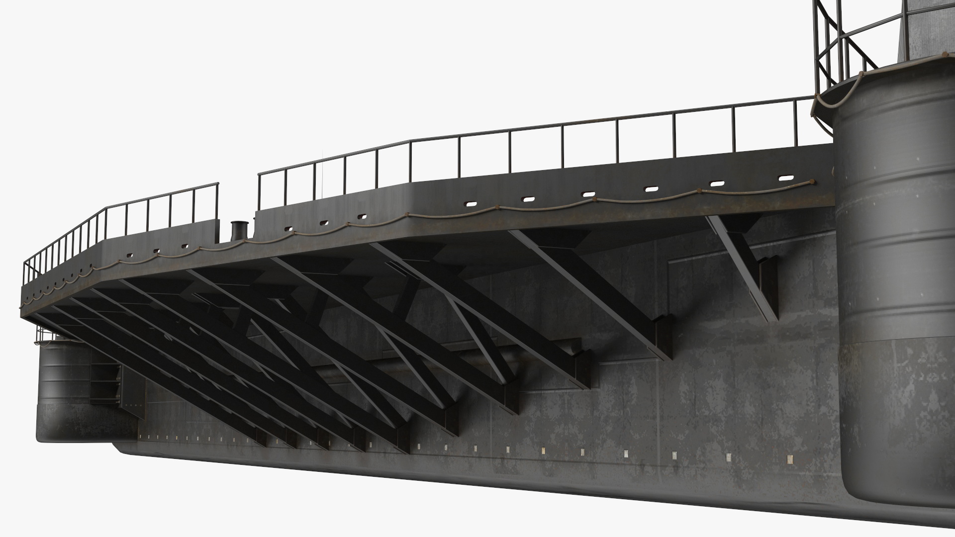 3D Autonomous Spaceport Drone Ship