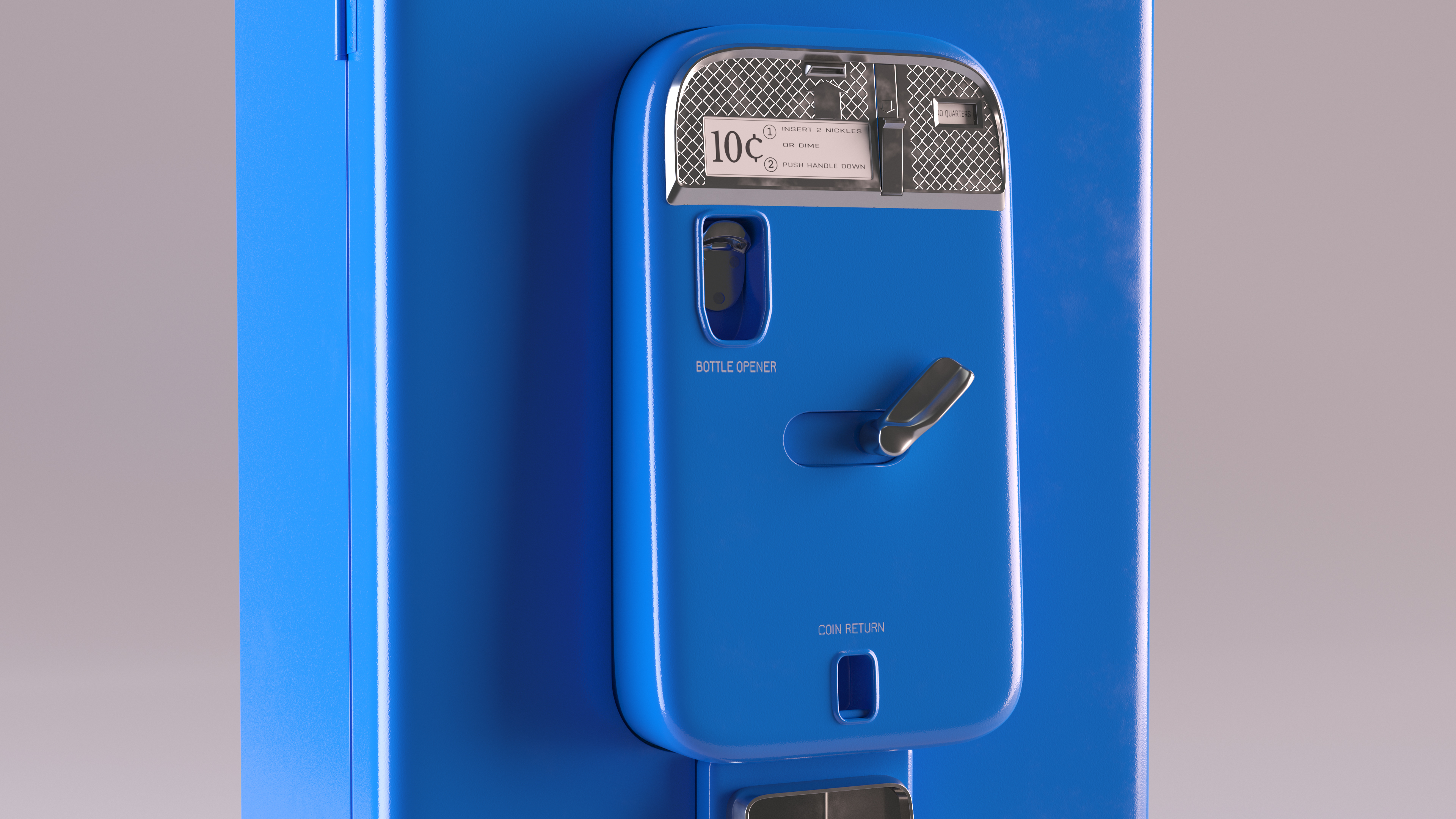 3D Vintage Soda Vending Machine model