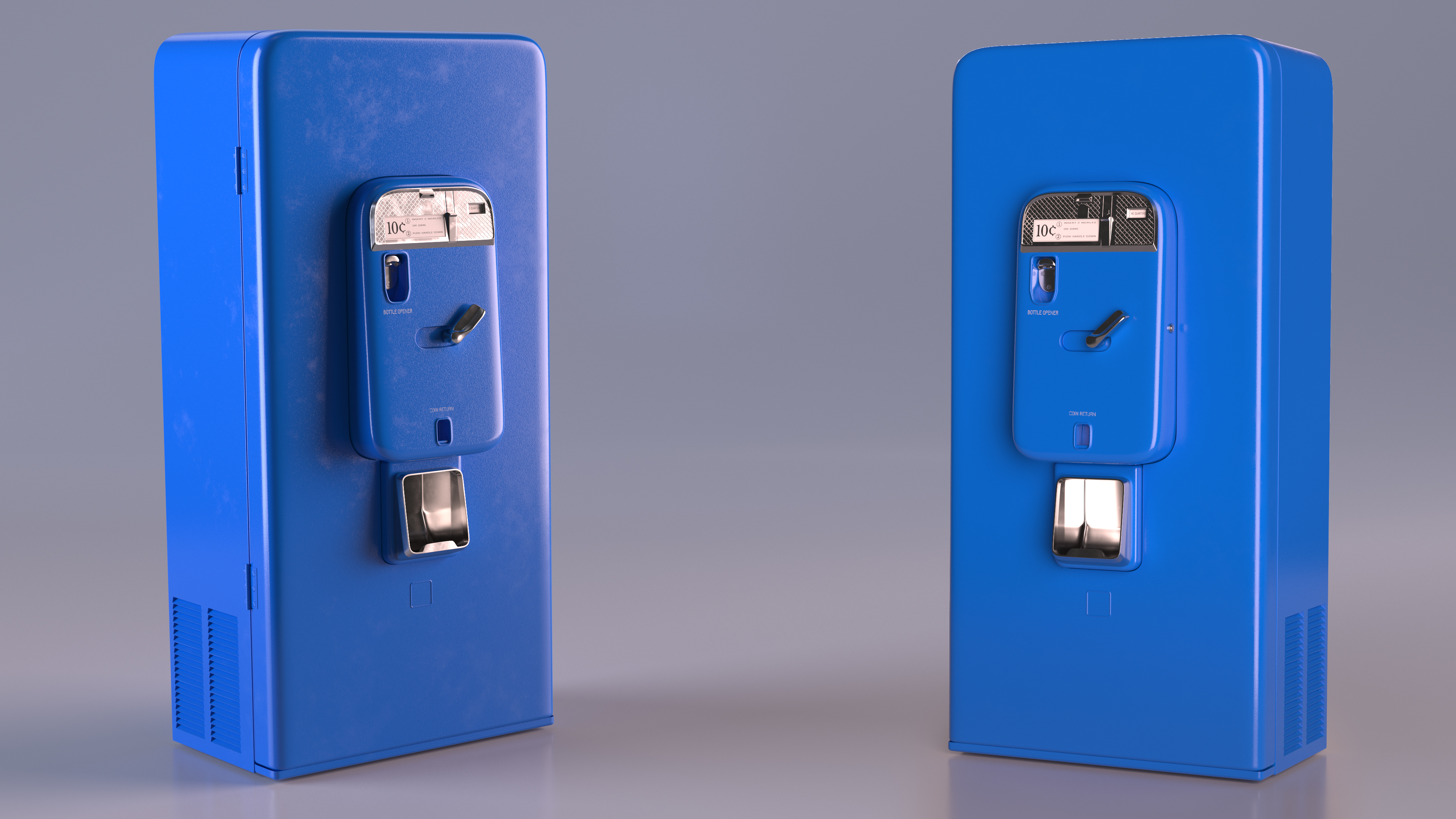 3D Vintage Soda Vending Machine model