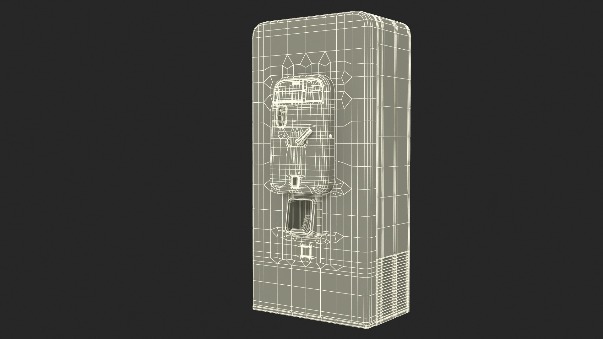 3D Vintage Soda Vending Machine model