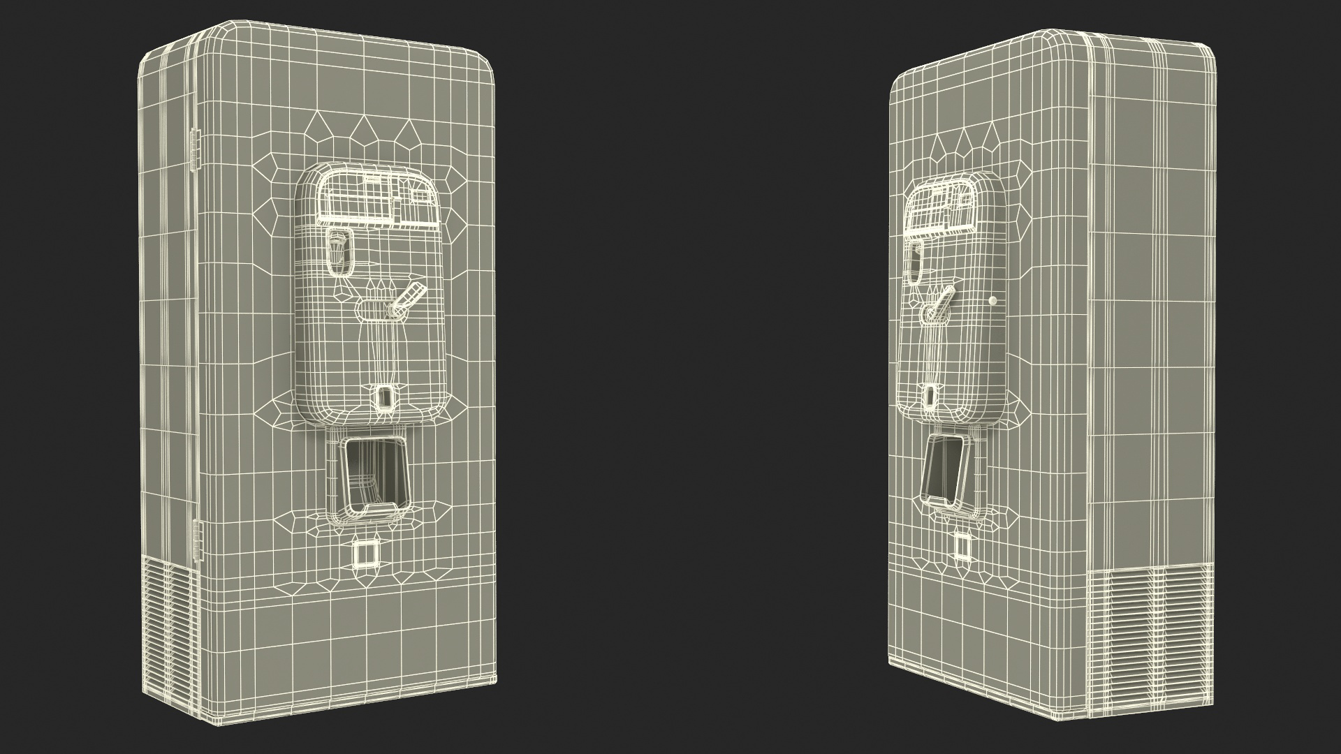 3D Vintage Soda Vending Machine model