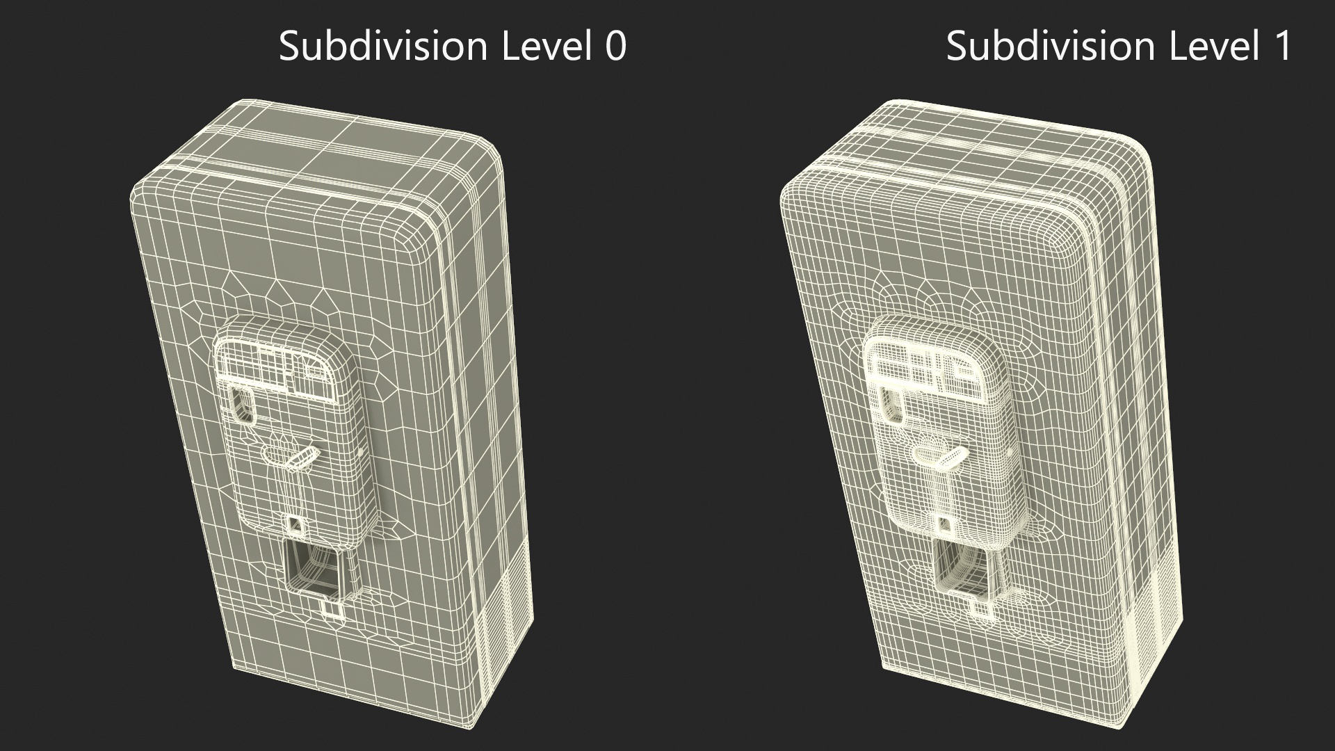 3D Vintage Soda Vending Machine model