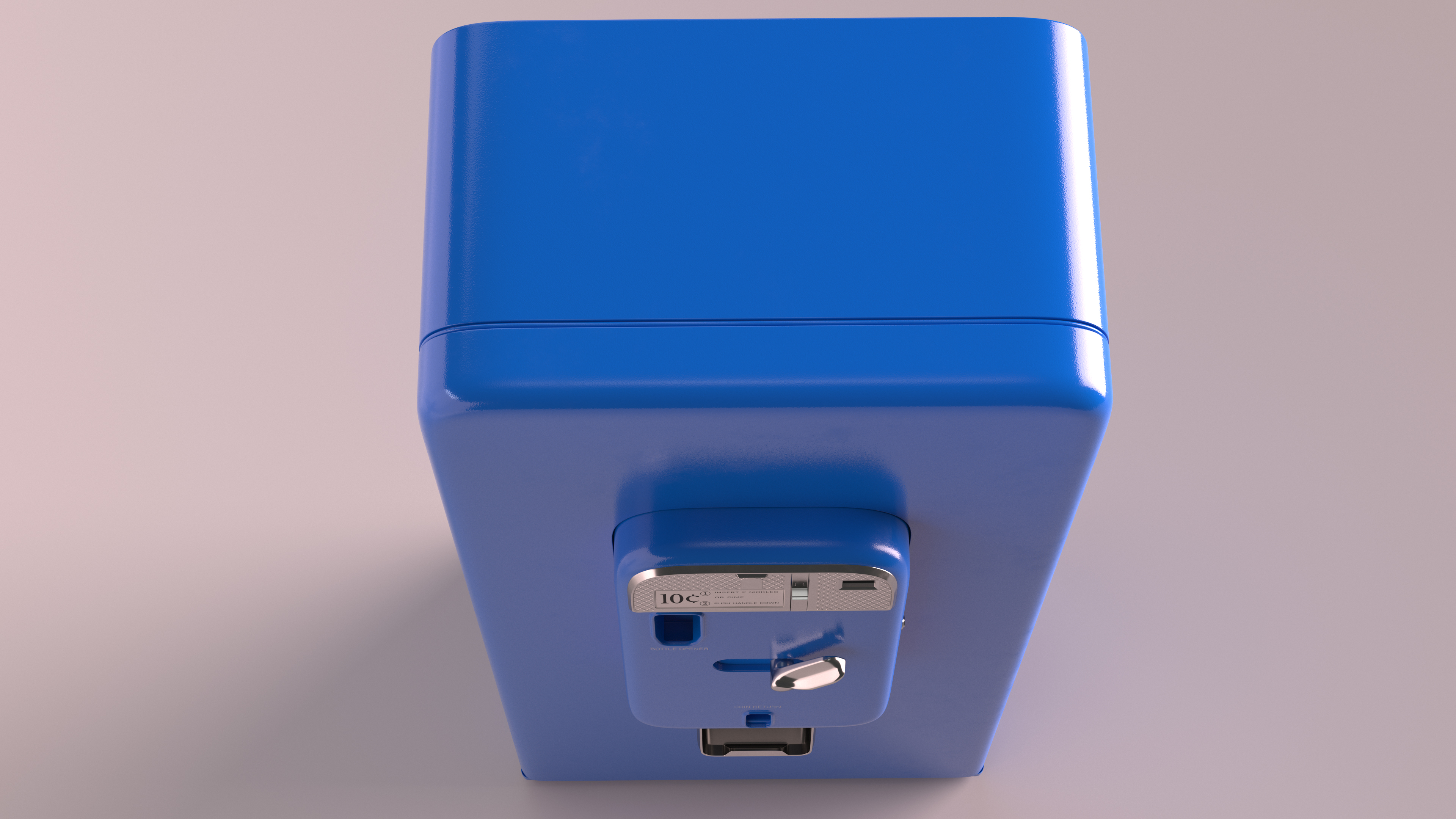 3D Vintage Soda Vending Machine model