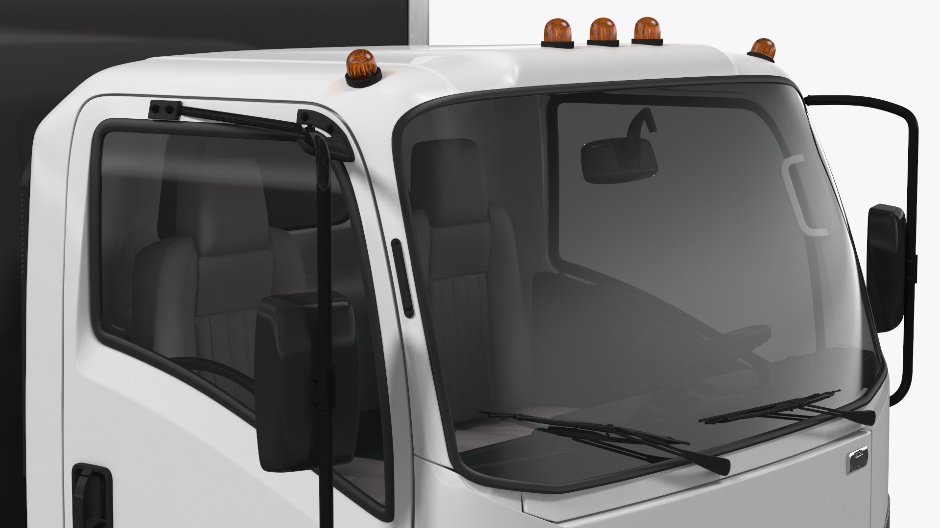 Box Truck Isuzu NPR 2018 Rigged Your Brand 3D