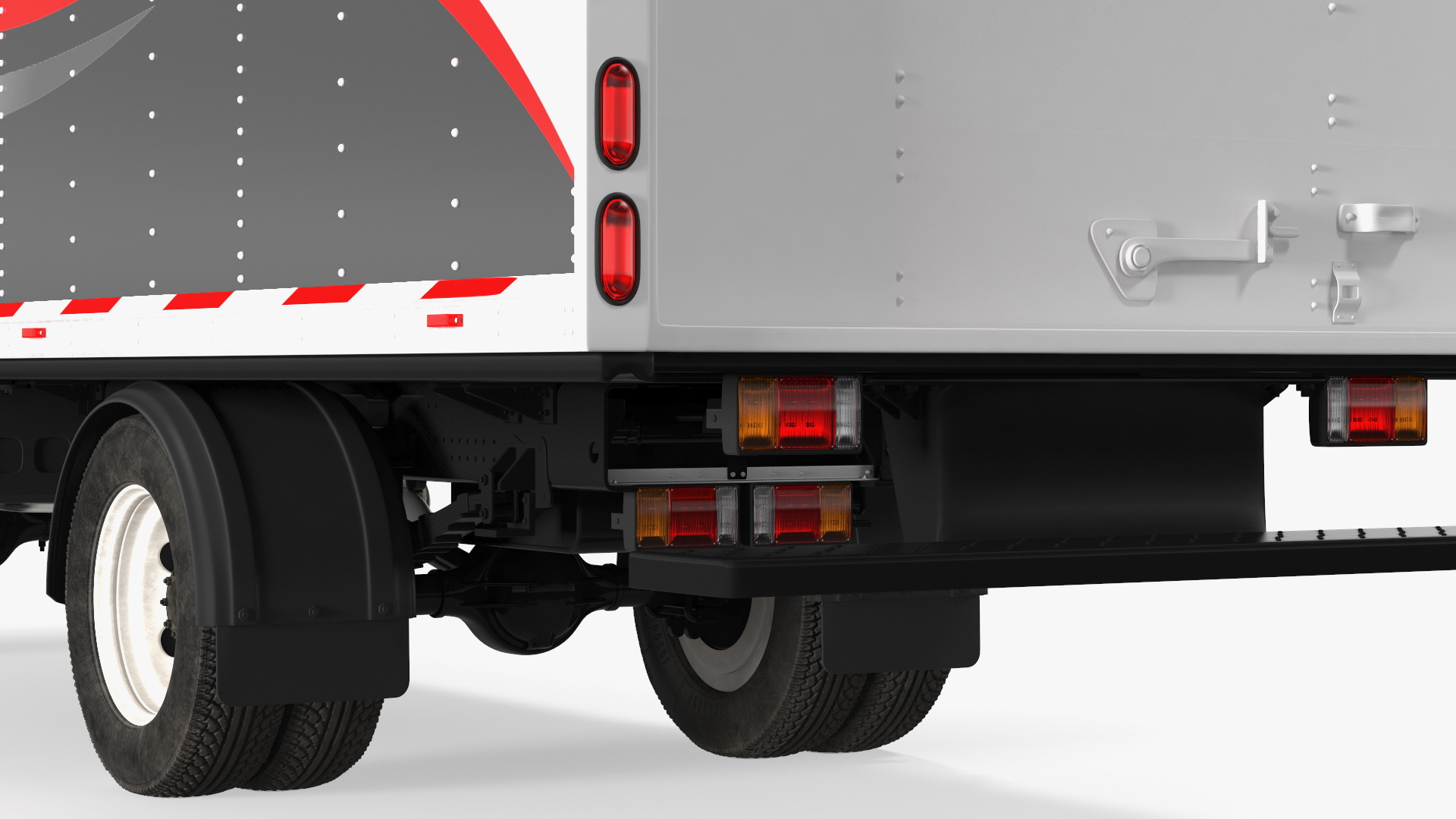 Box Truck Isuzu NPR 2018 Rigged Your Brand 3D