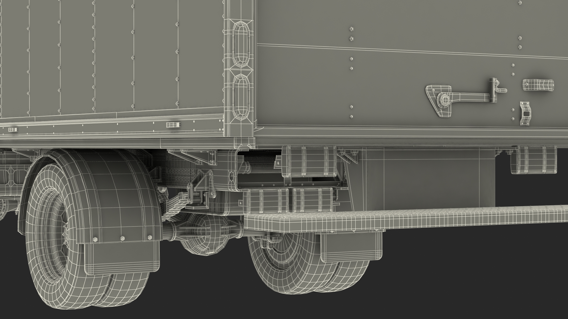 Box Truck Isuzu NPR 2018 Rigged Your Brand 3D