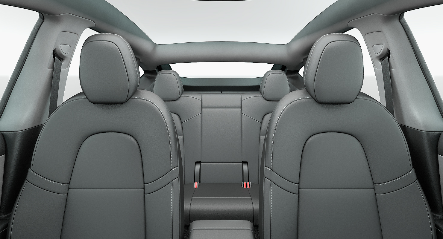 3D model Tesla Model Y Silver