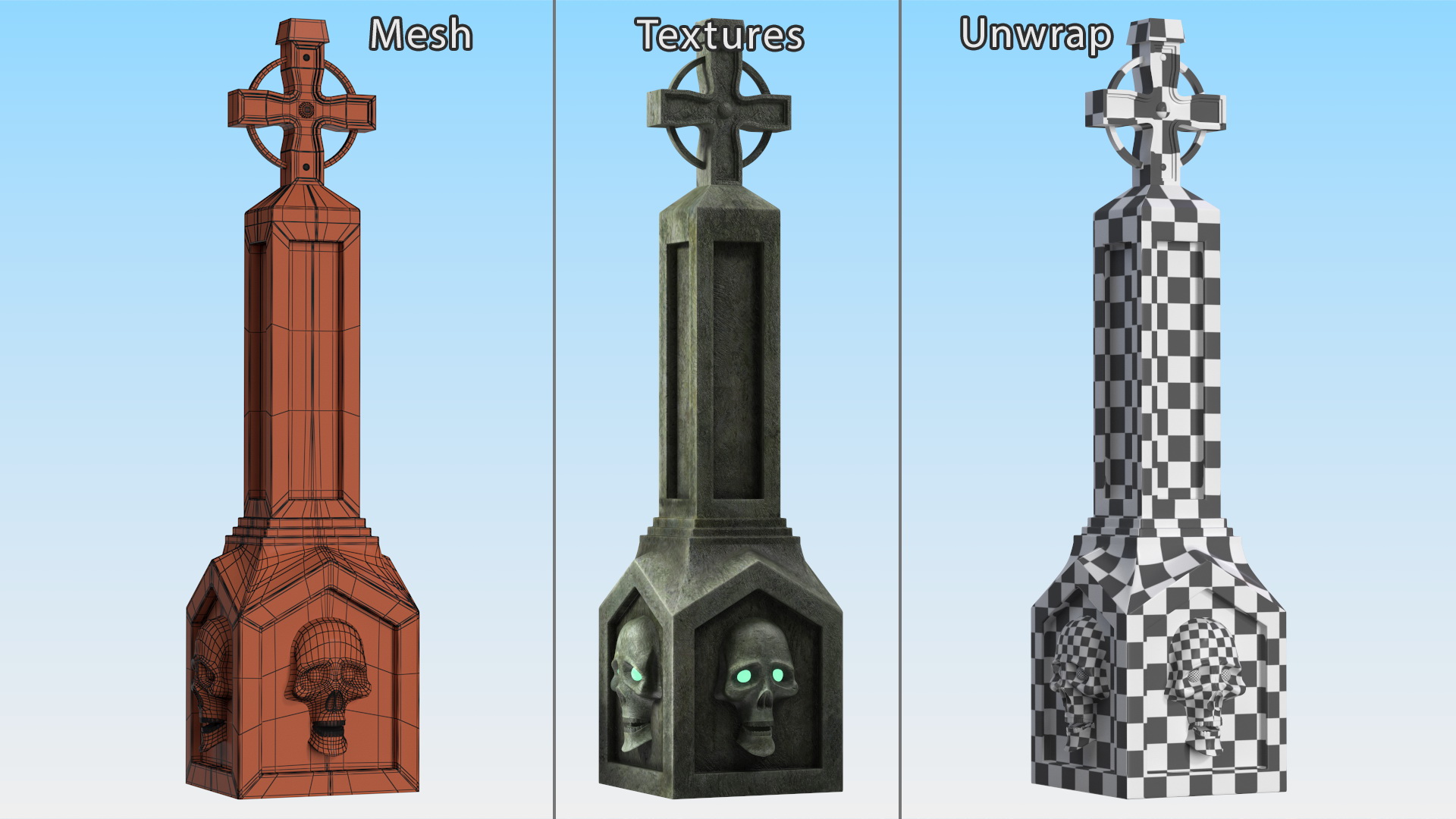 Halloween Tombstone 3D model