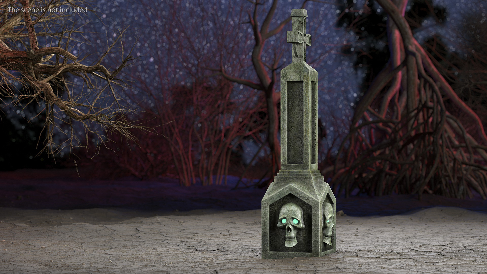 Halloween Tombstone 3D model
