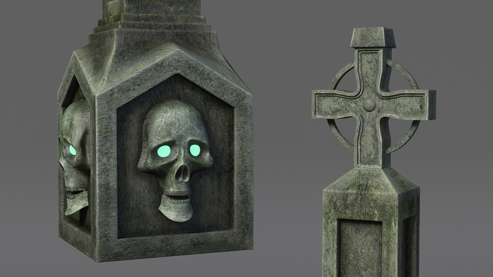 Halloween Tombstone 3D model