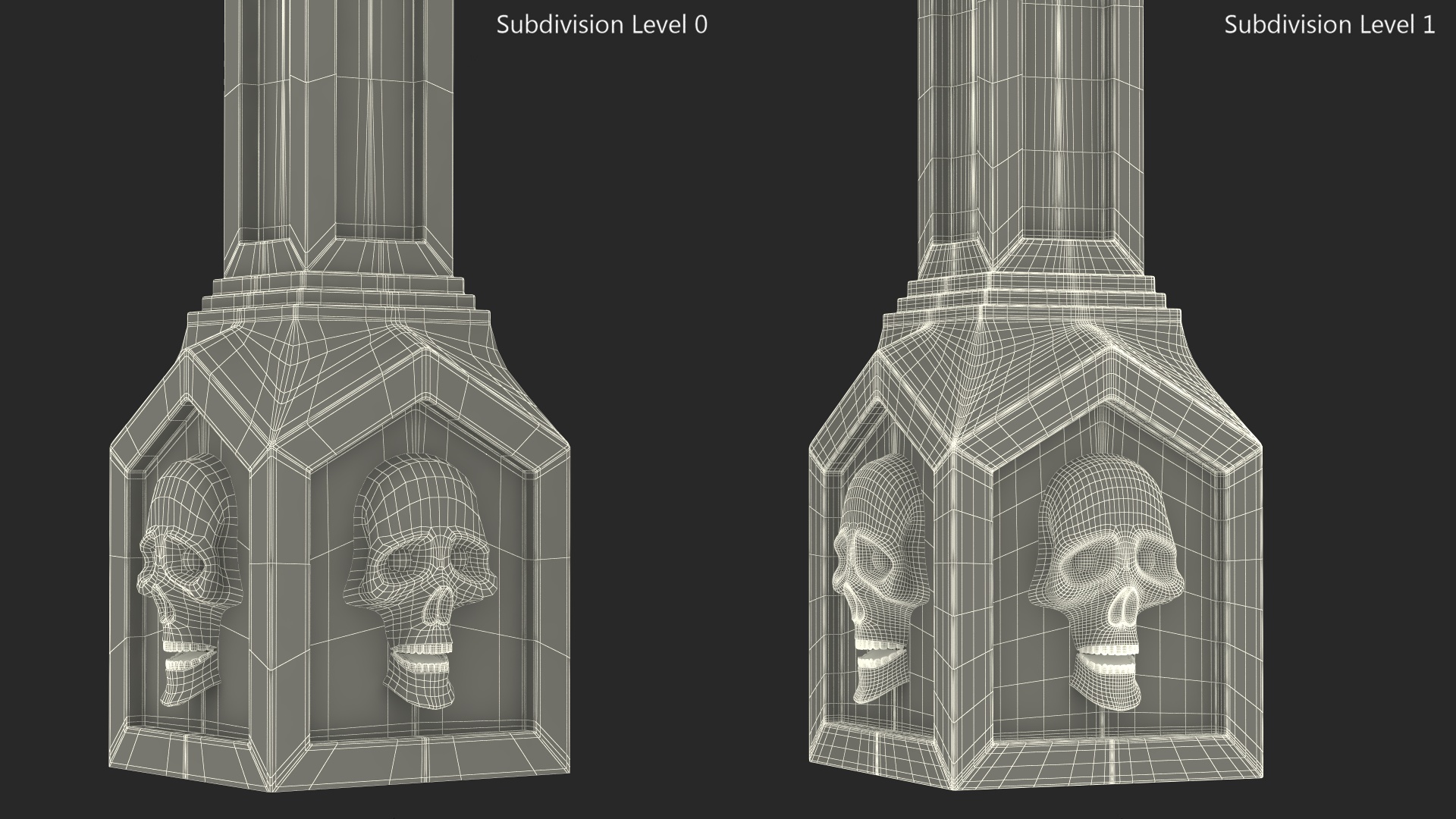 Halloween Tombstone 3D model