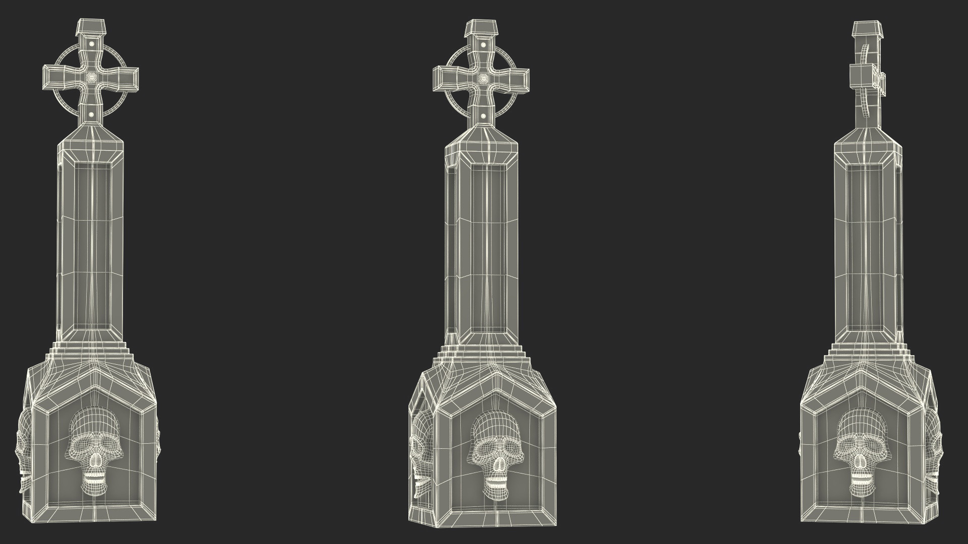 Halloween Tombstone 3D model