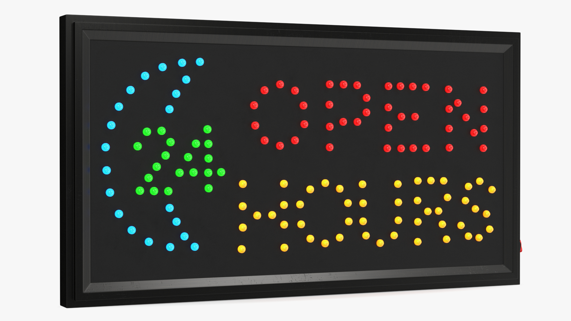 3D LED Sign Decor for Business Open 24 Hours