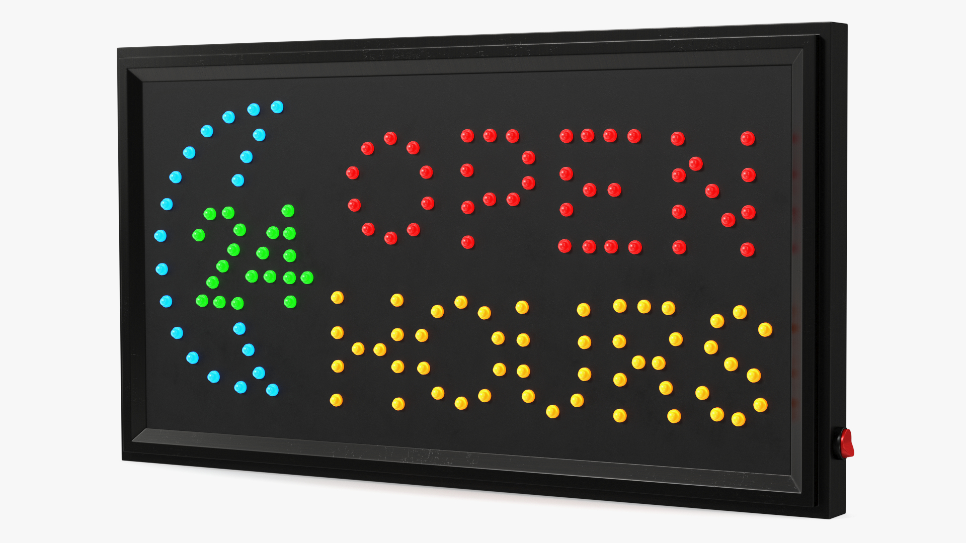 3D LED Sign Decor for Business Open 24 Hours