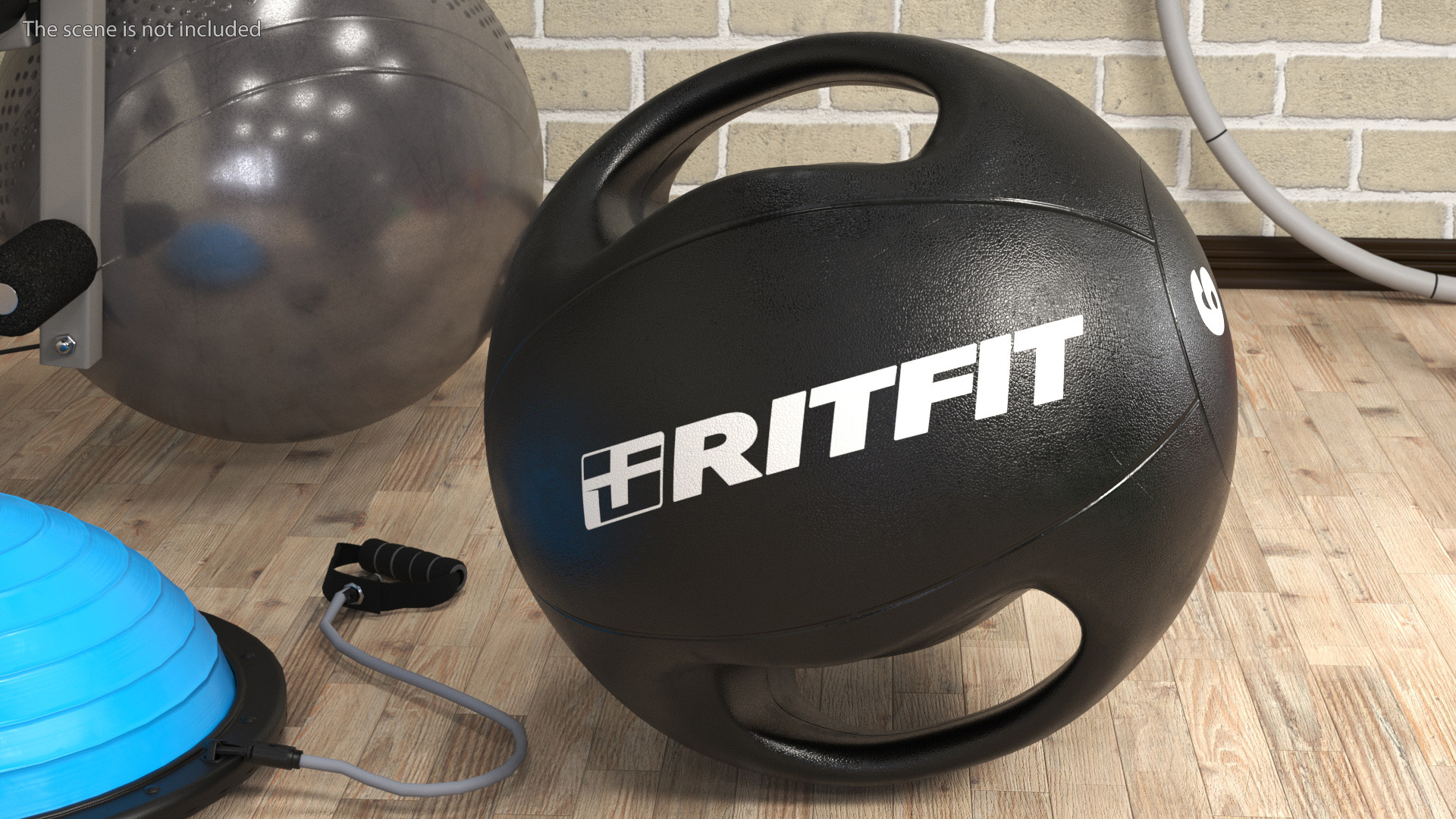 Dual Grip Medicine Ball Ritfit 6LB 3D model