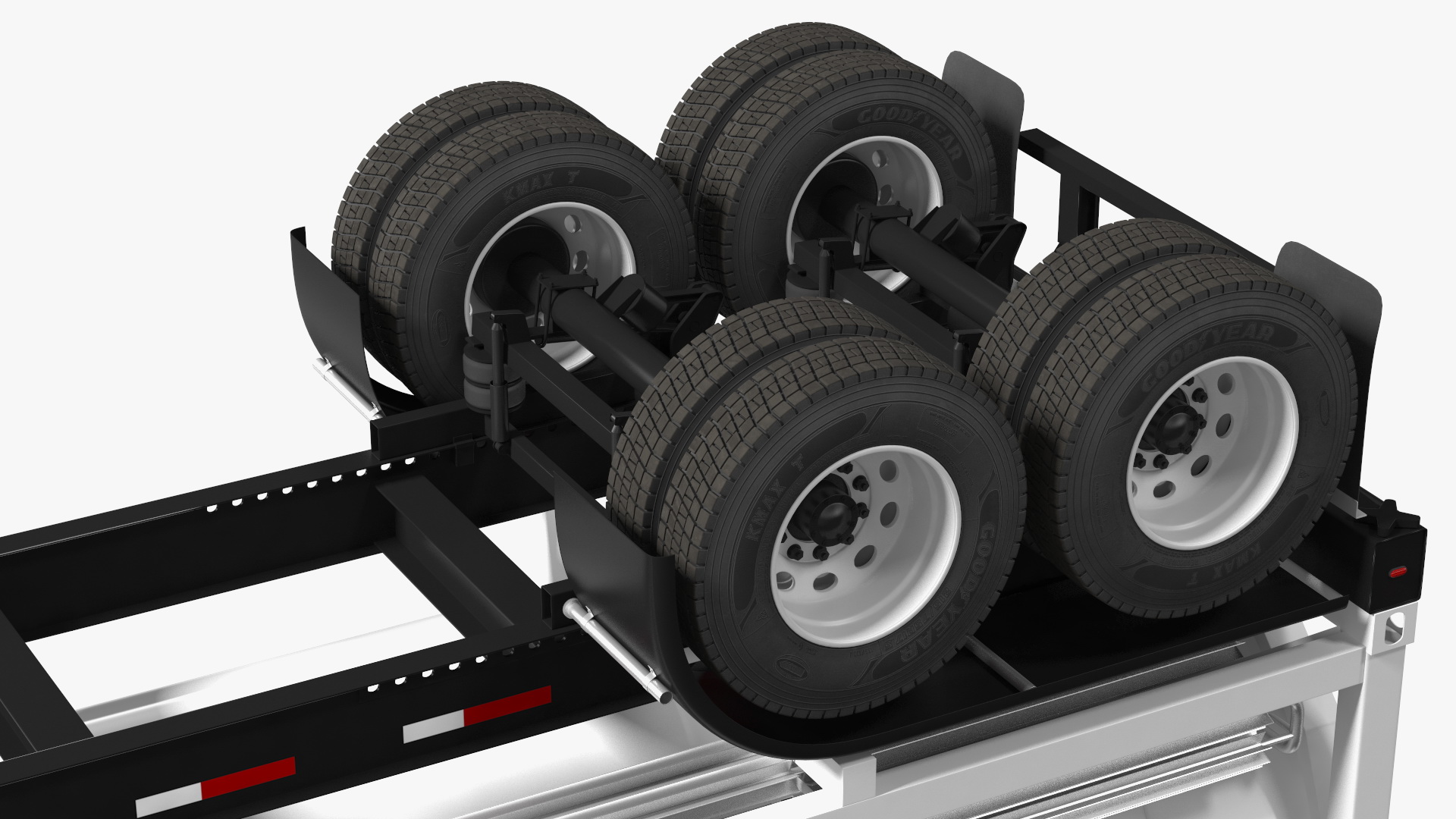 3D Mack Anthem Truck with LNG Semi Trailer Gas Tank model