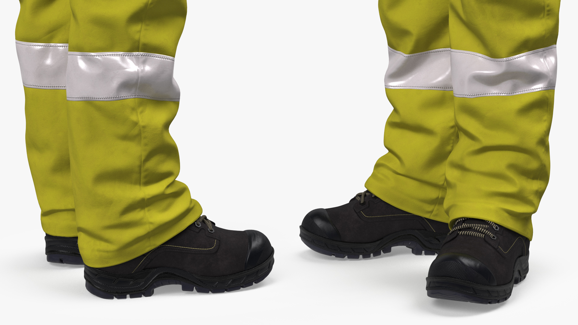 Gas Worker Fully Equipped Standing Pose 3D model