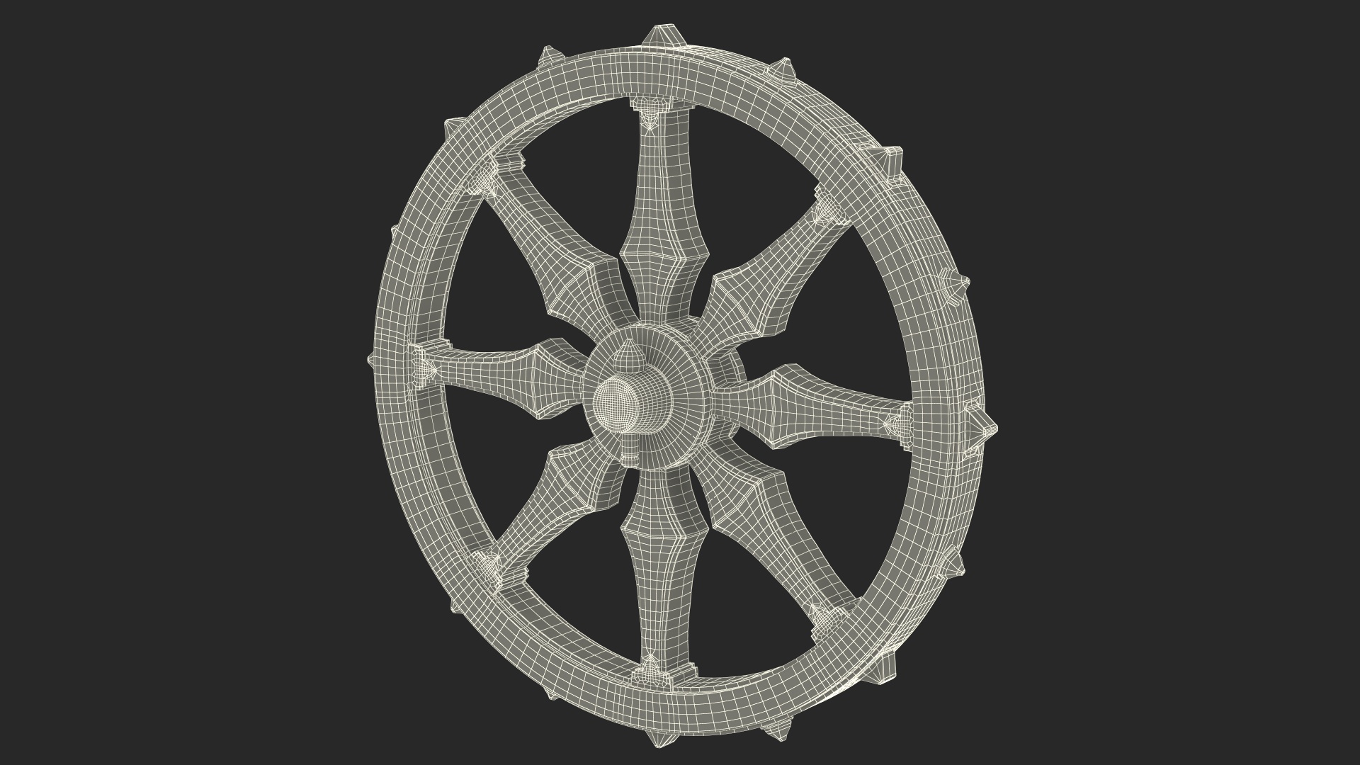 3D Dharmachakra Stone model