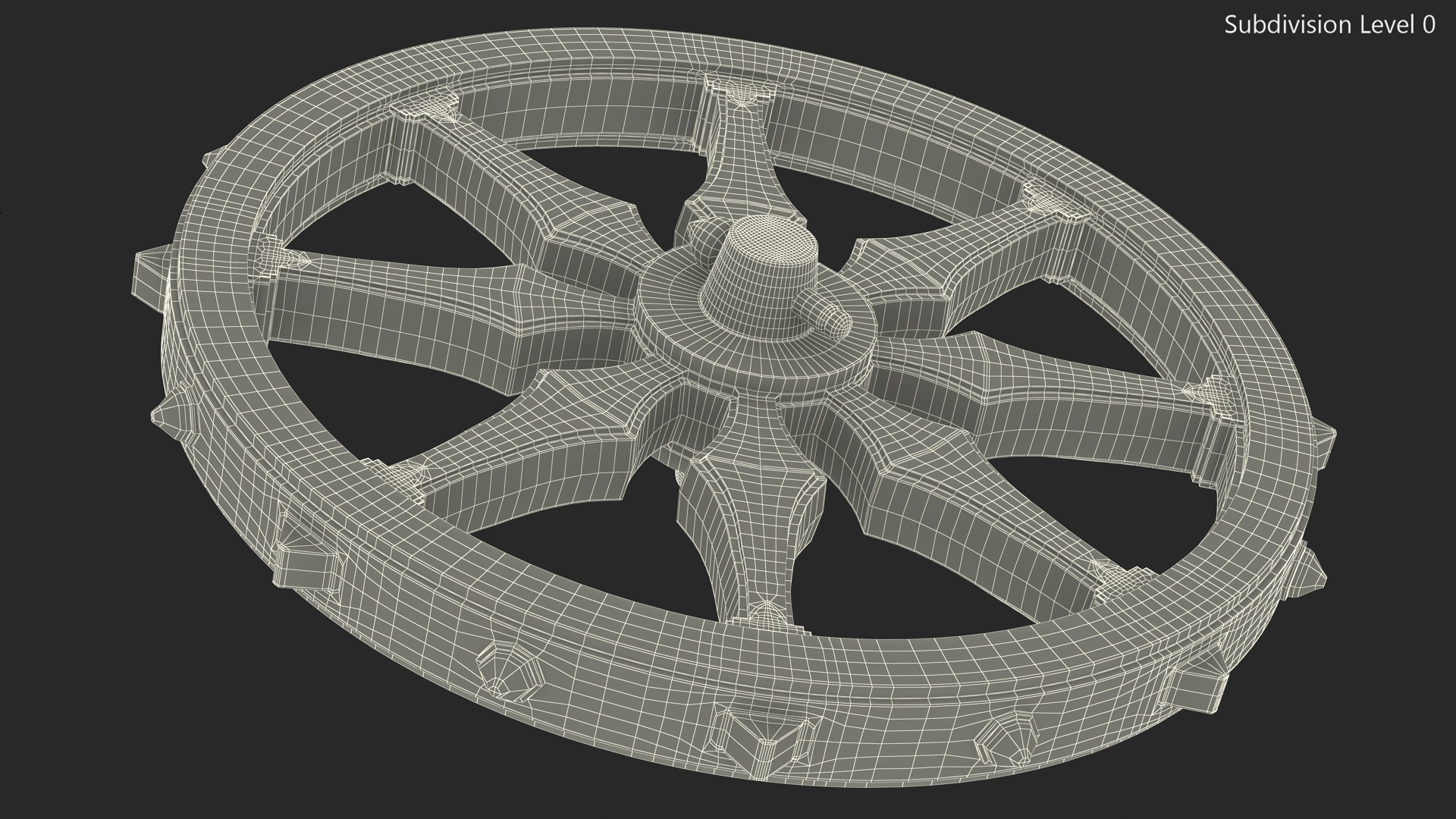 3D Dharmachakra Stone model