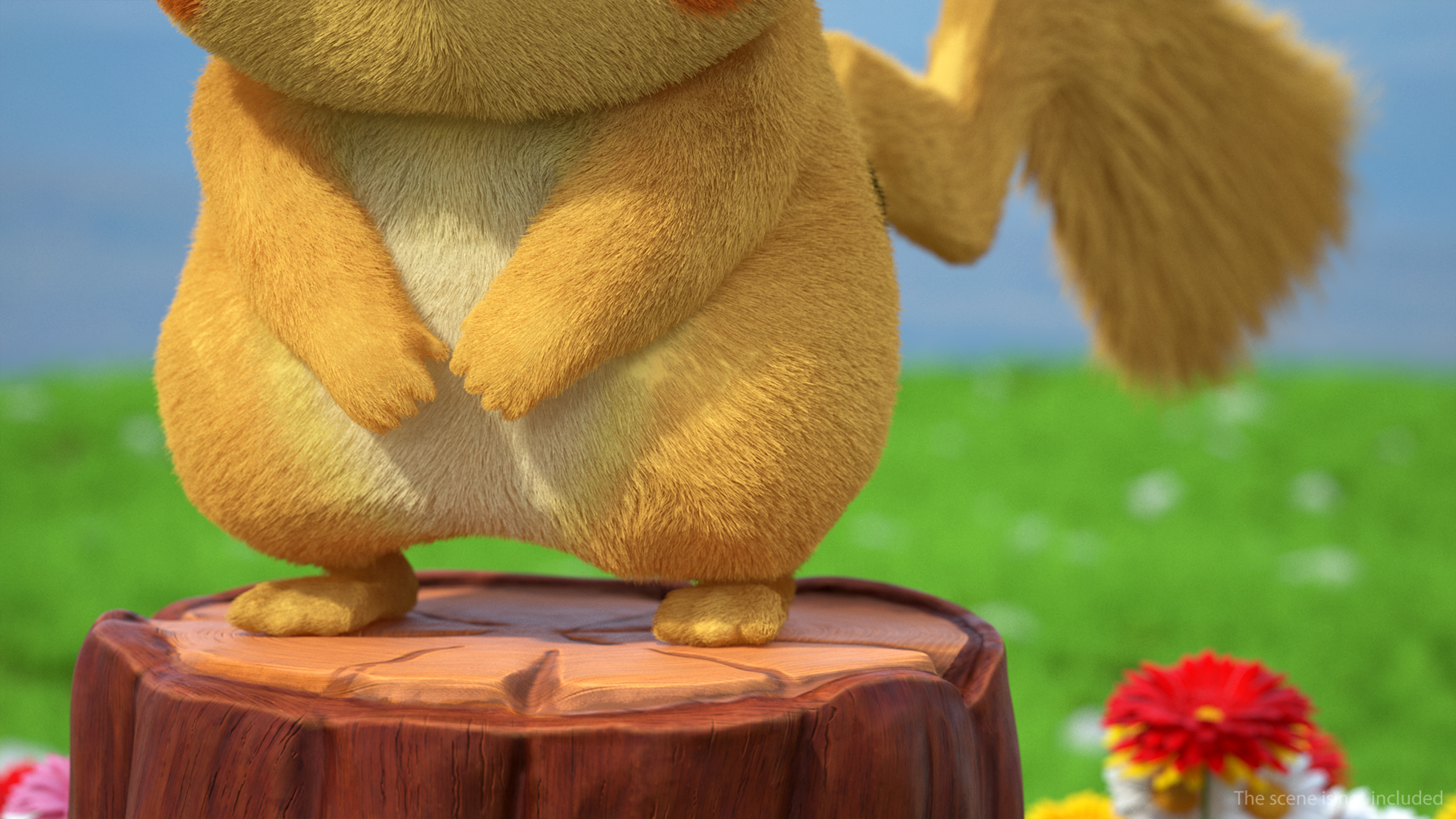 3D model Pikachu Character Sad Fur