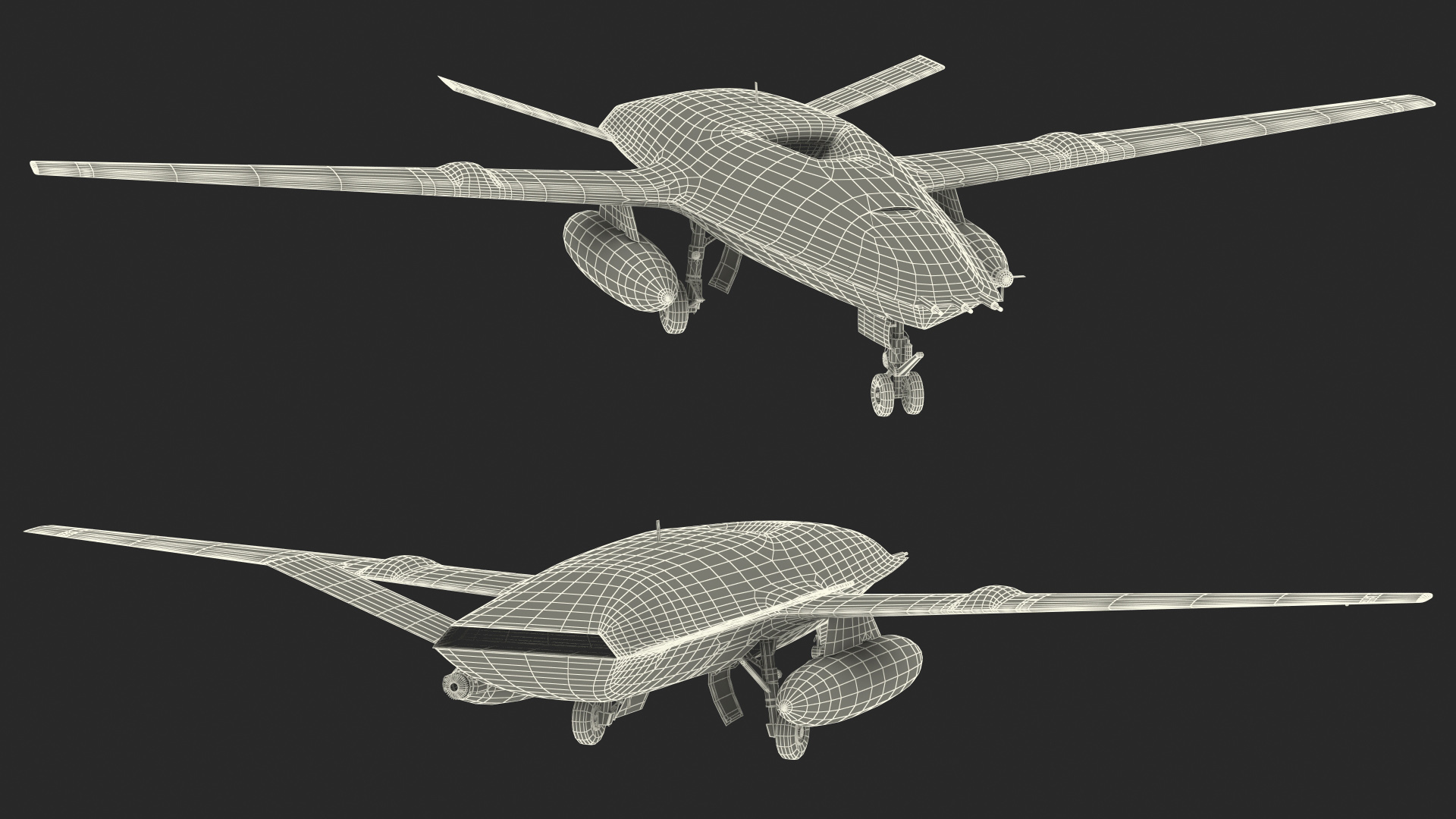 Aerial Refueling Drone 3D