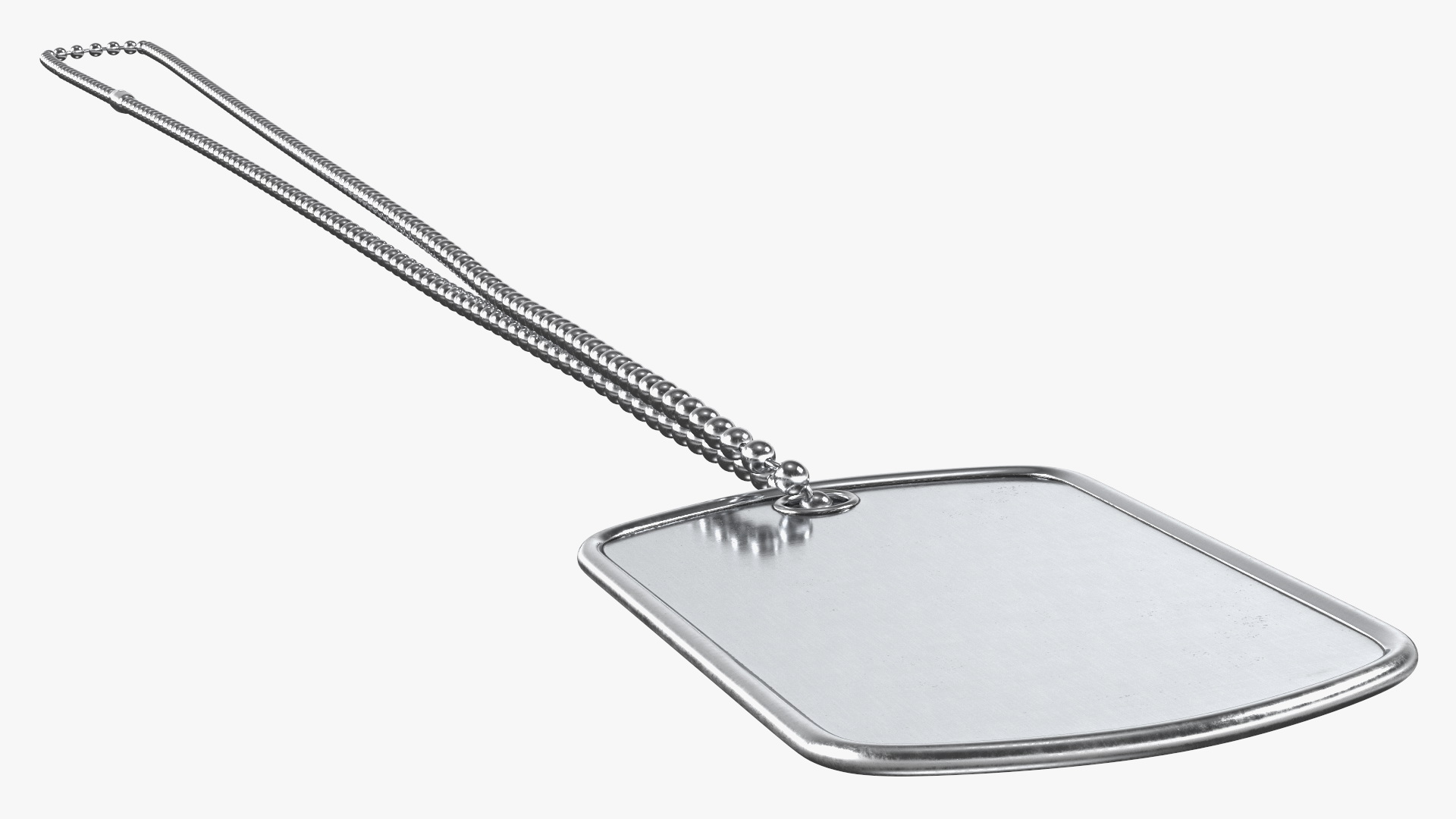 Straight Hang Army Dog Tag Blank 3D